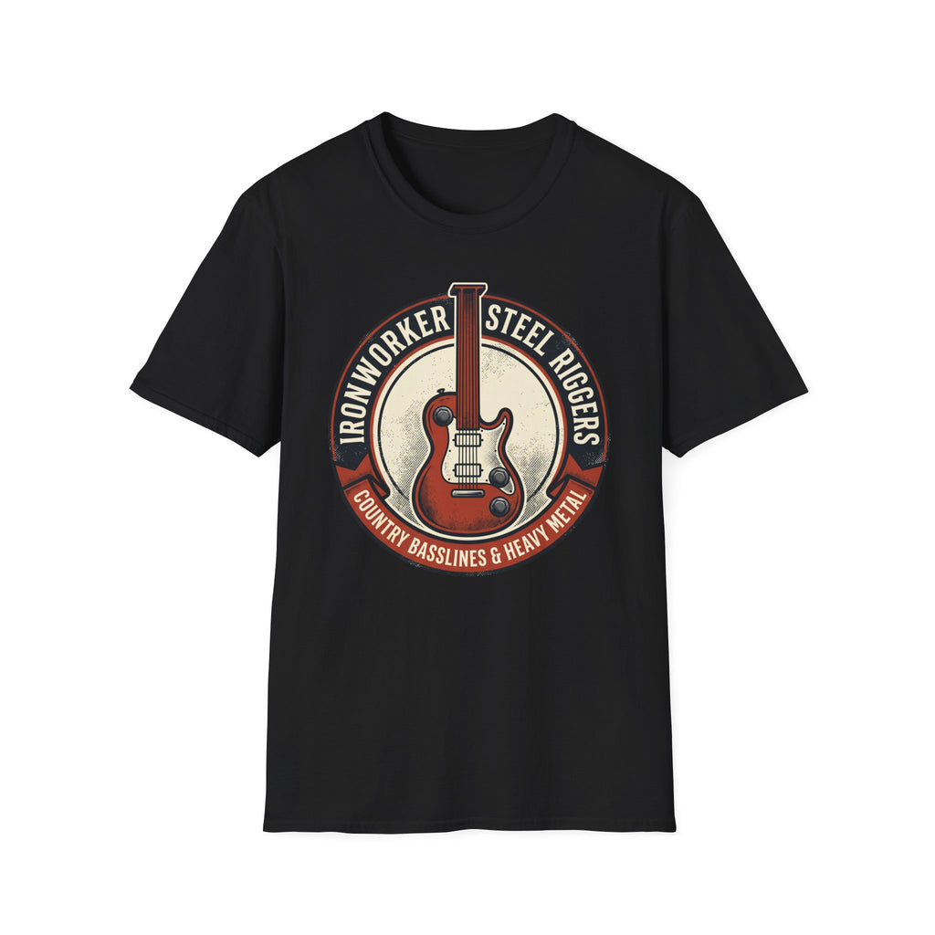 Ironworker Steel Riggers Country Basslines & Heavy Metal  T-Shirt