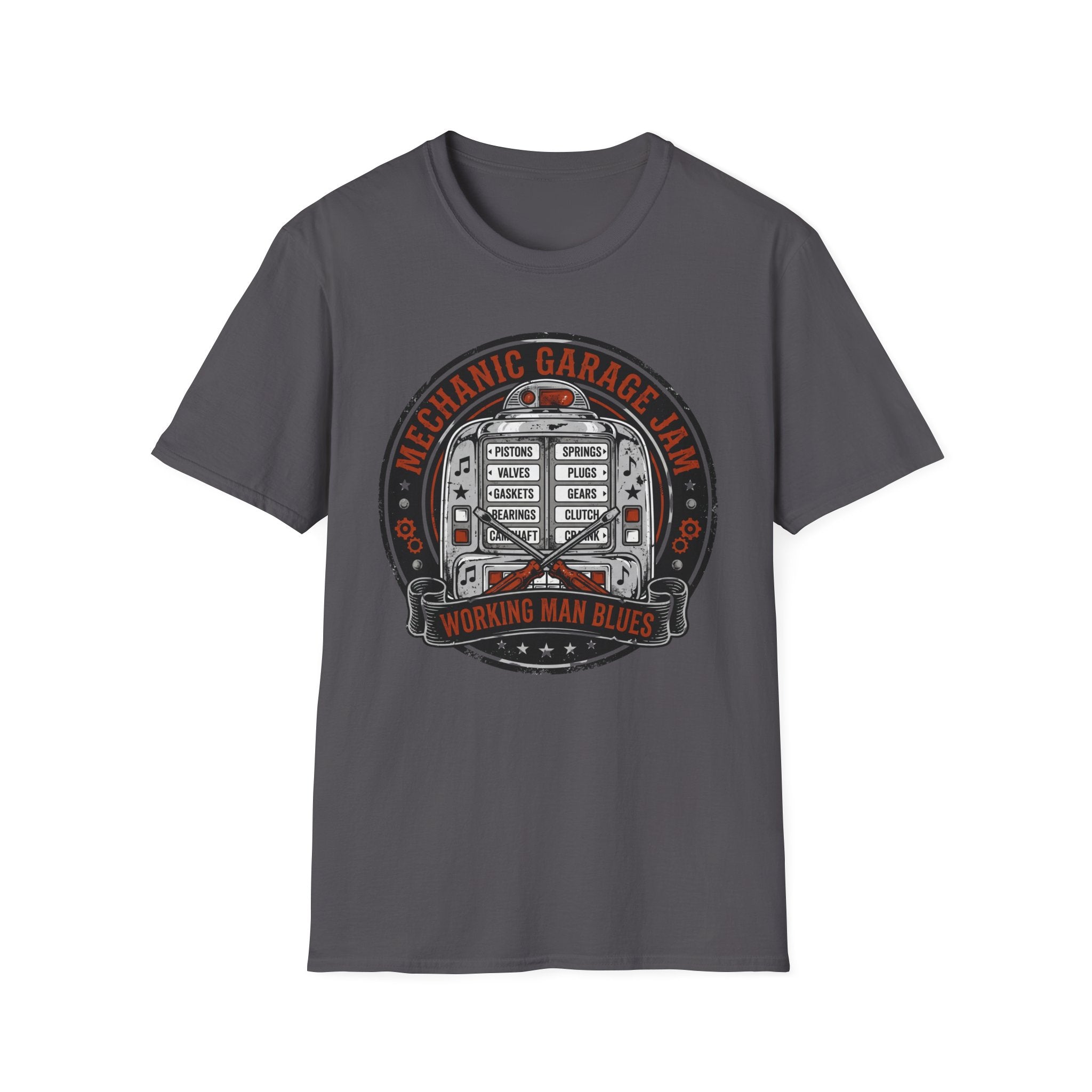 Mechanic Garage Jam Working Man Blues T-Shirt