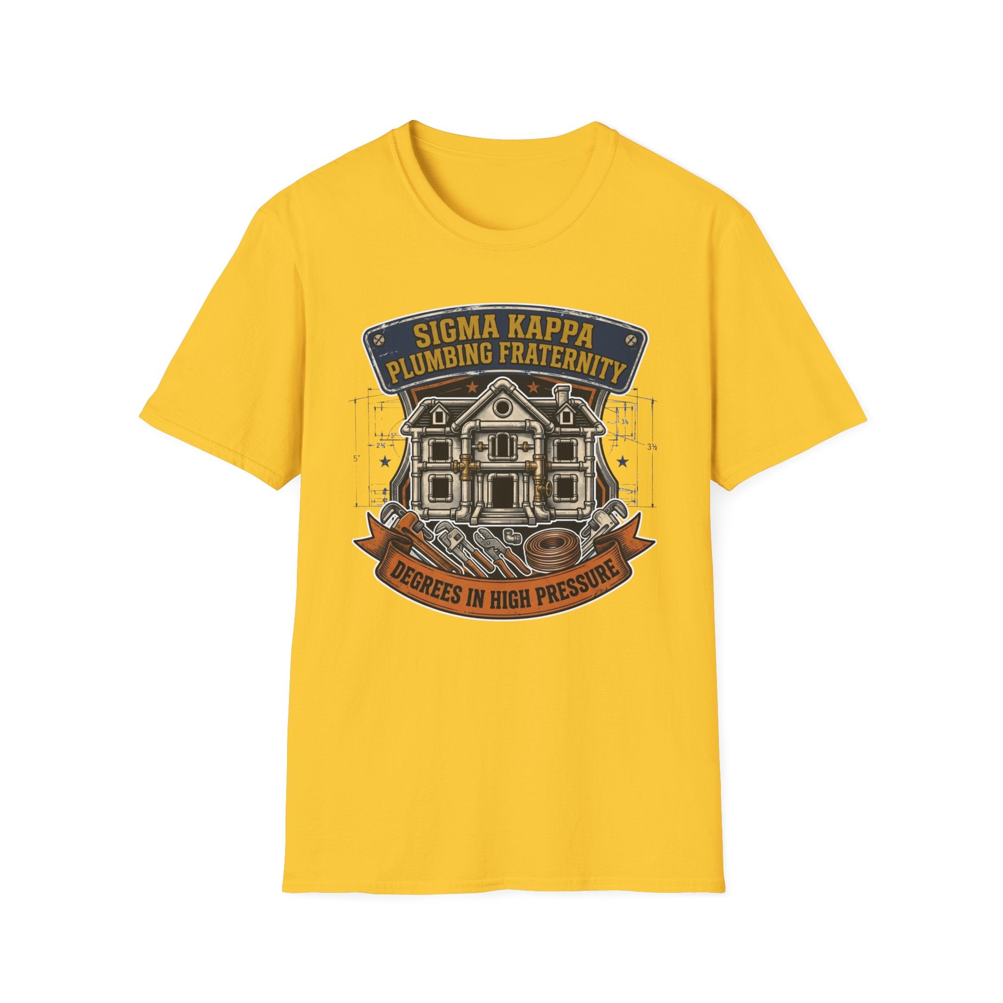 Sigma Kappa Plumbing Fraternity Degrees In High Pressure T-Shirt