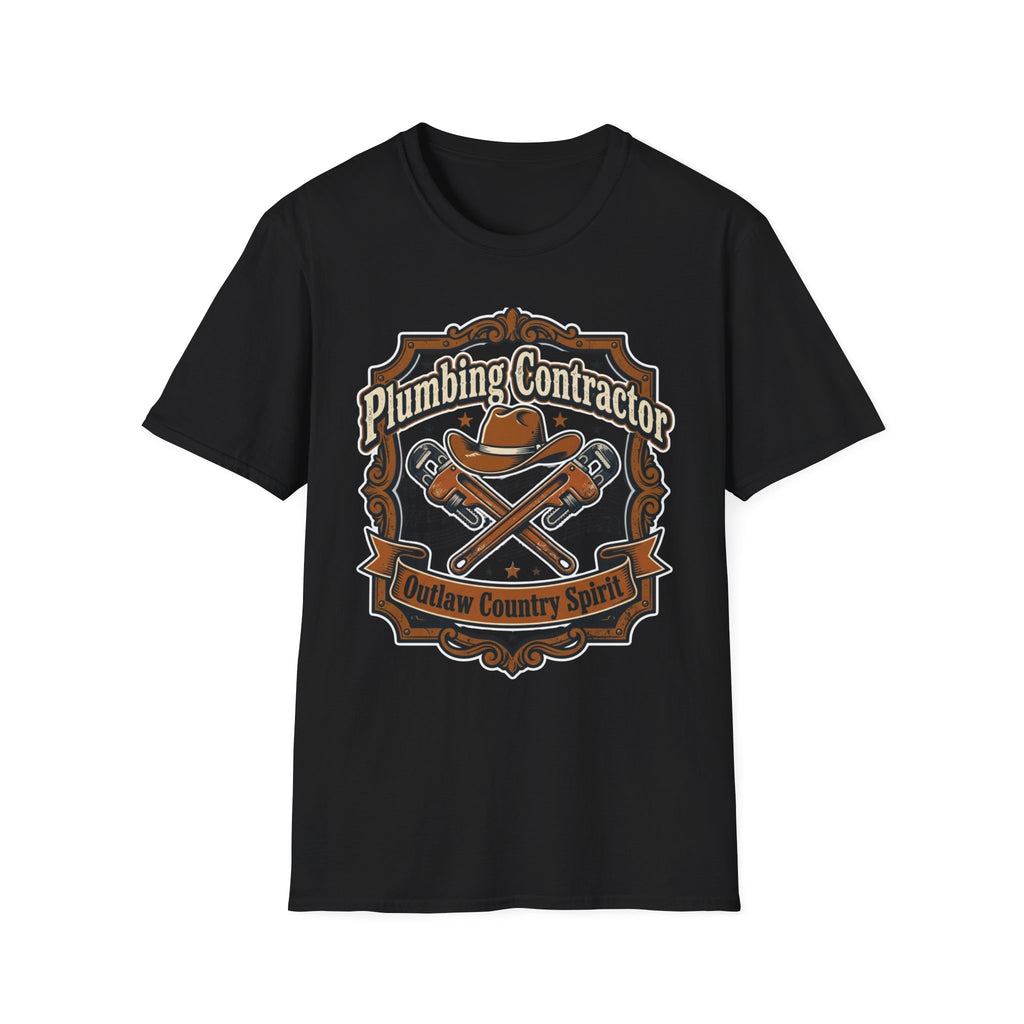 Plumber Contractor Outlaw Country Spirit T-Shirt