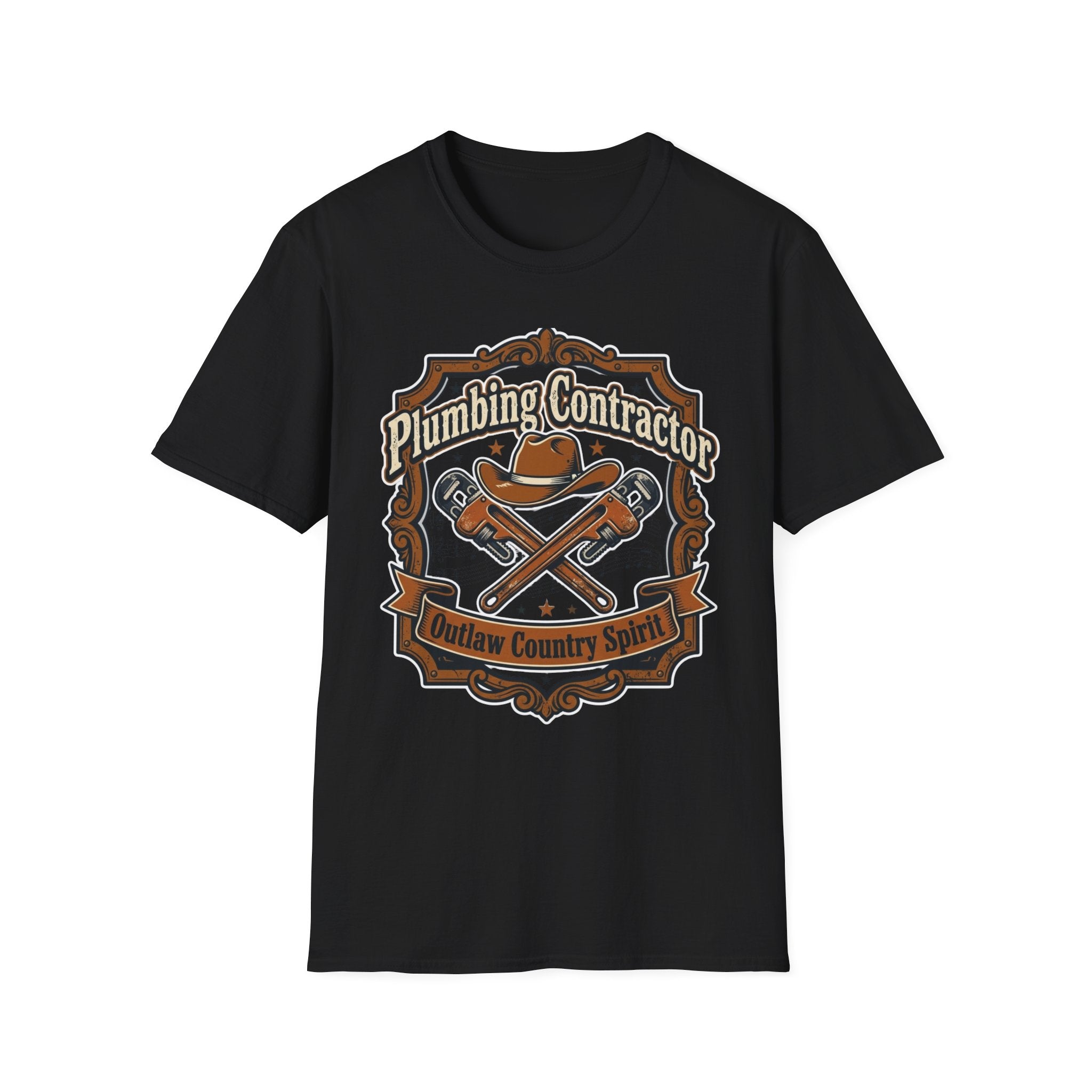 Plumber Contractor Outlaw Country Spirit T-Shirt