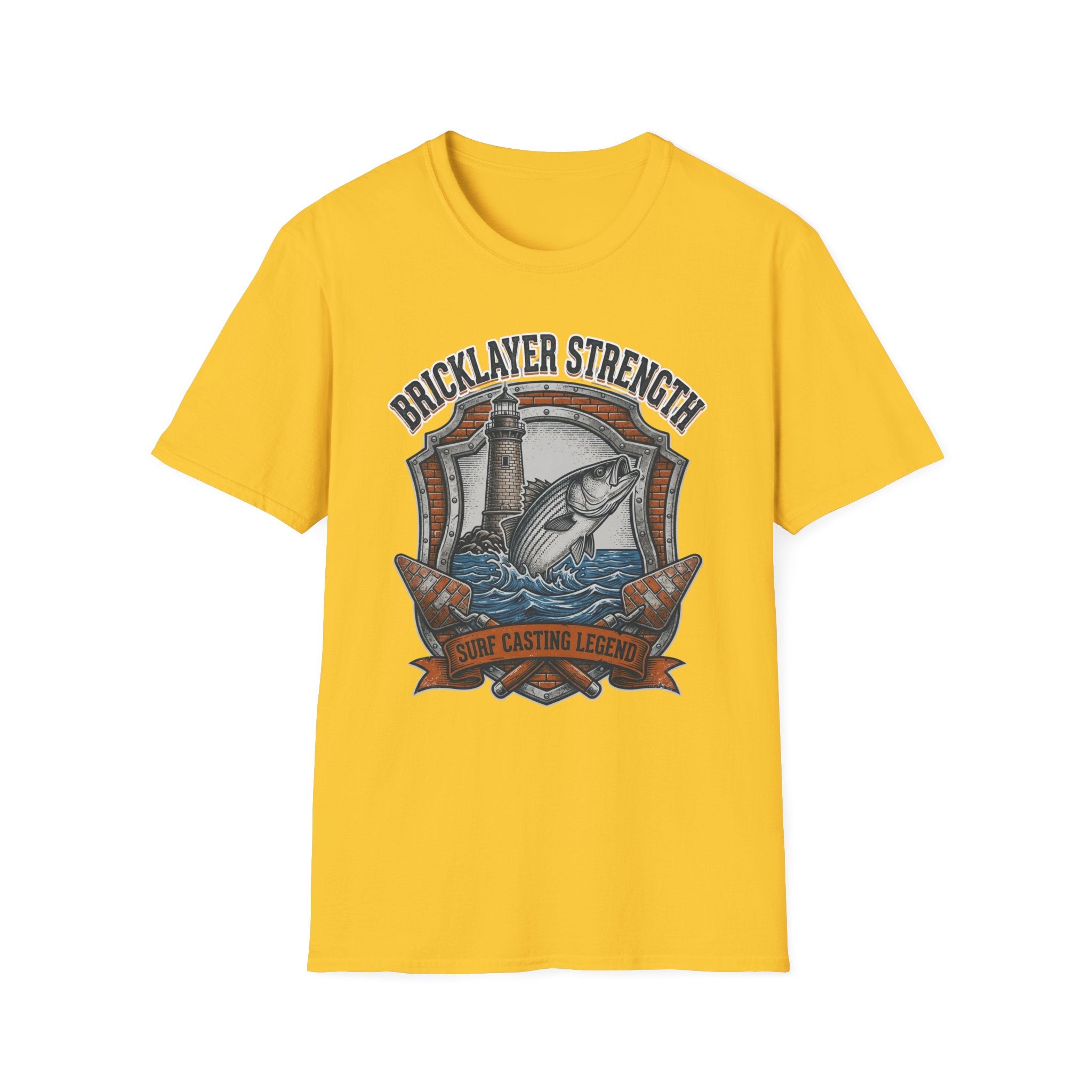 Bricklayer Strength Surf Casting Legend  T-Shirt