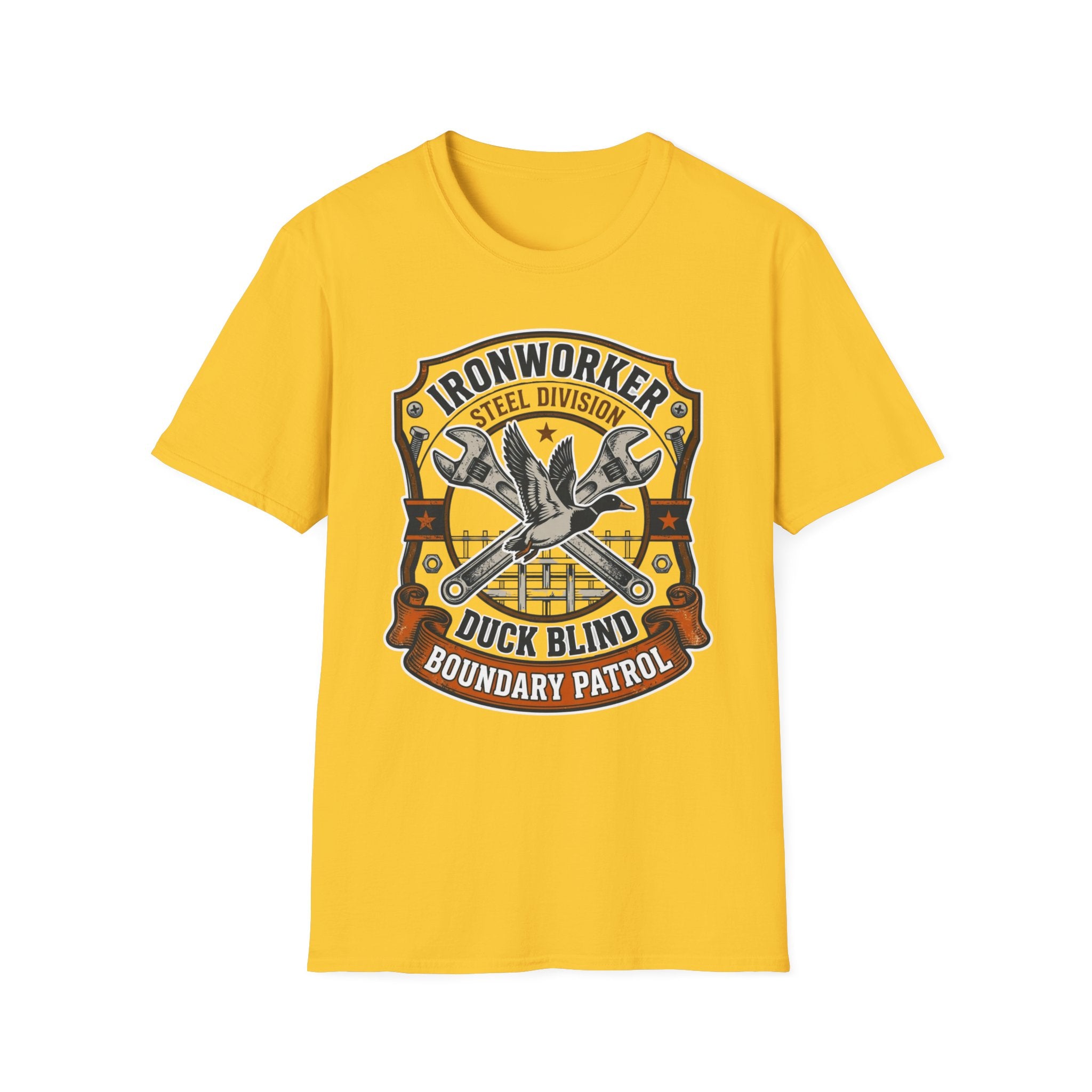 Ironworker Steel Division Duck Blind Boundary Patrol T-Shirt