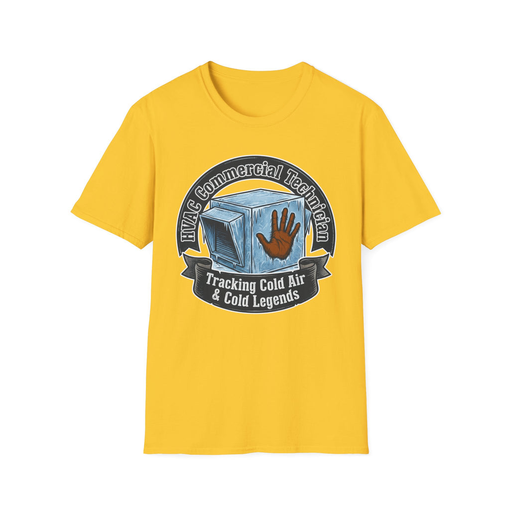 HVAC Commercial Technician Tracking Cold Air & Cold Legends T-Shirt