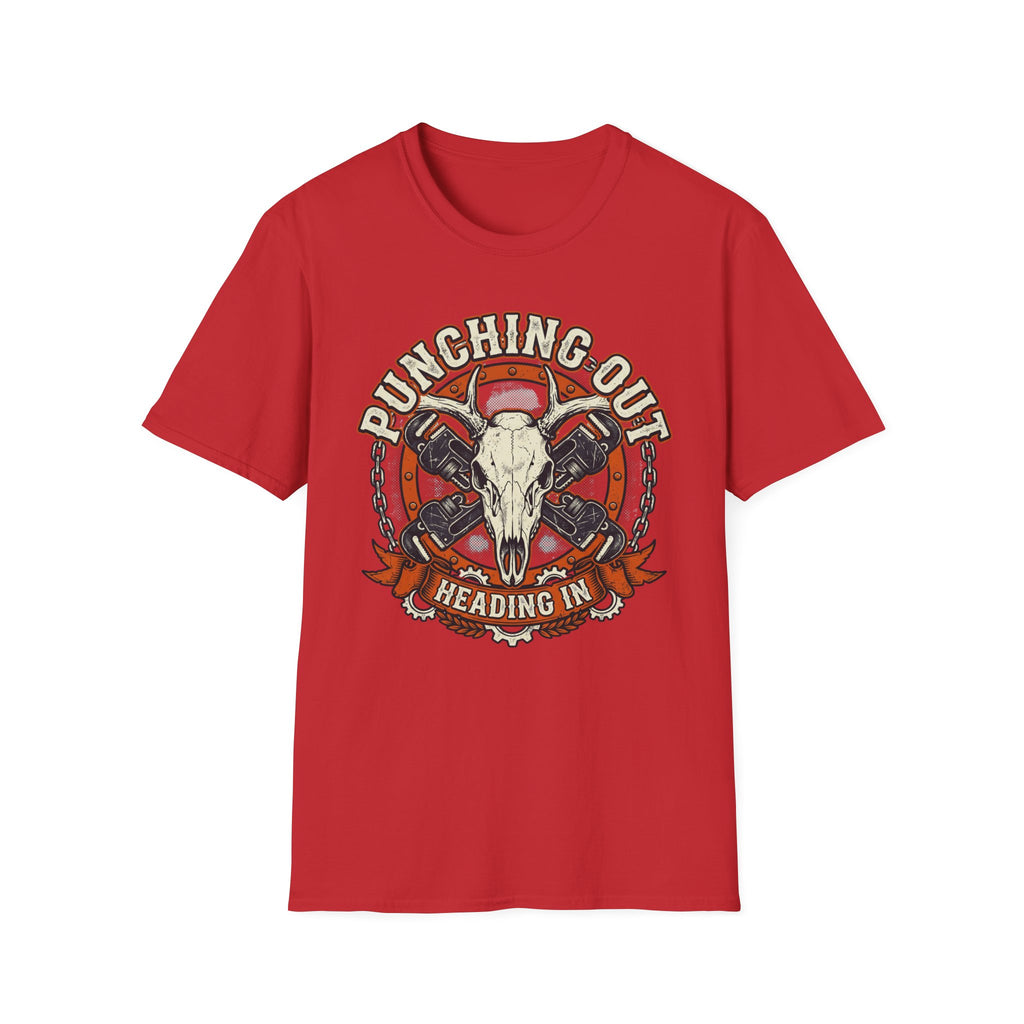 Punching Out Heading In T-Shirt