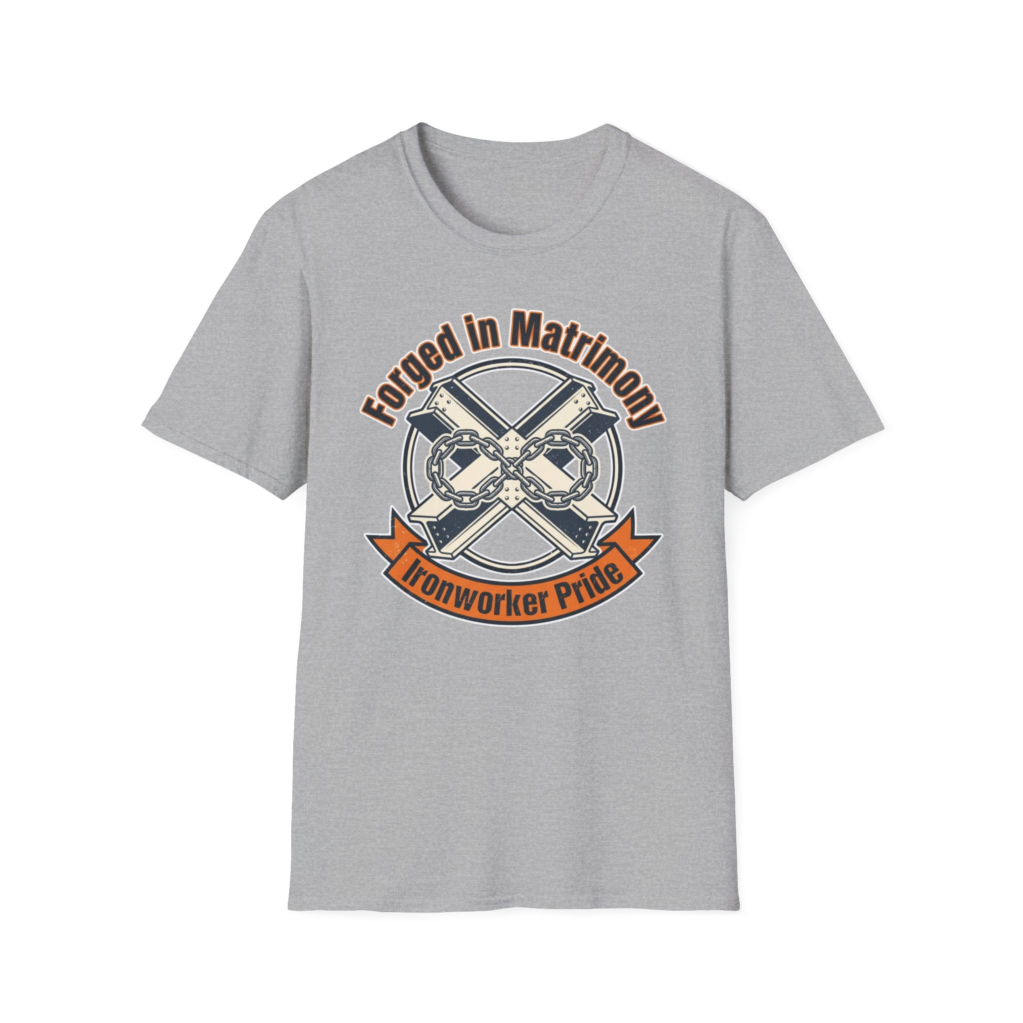 Forged In Matrimony Ironworker Pride T-Shirt