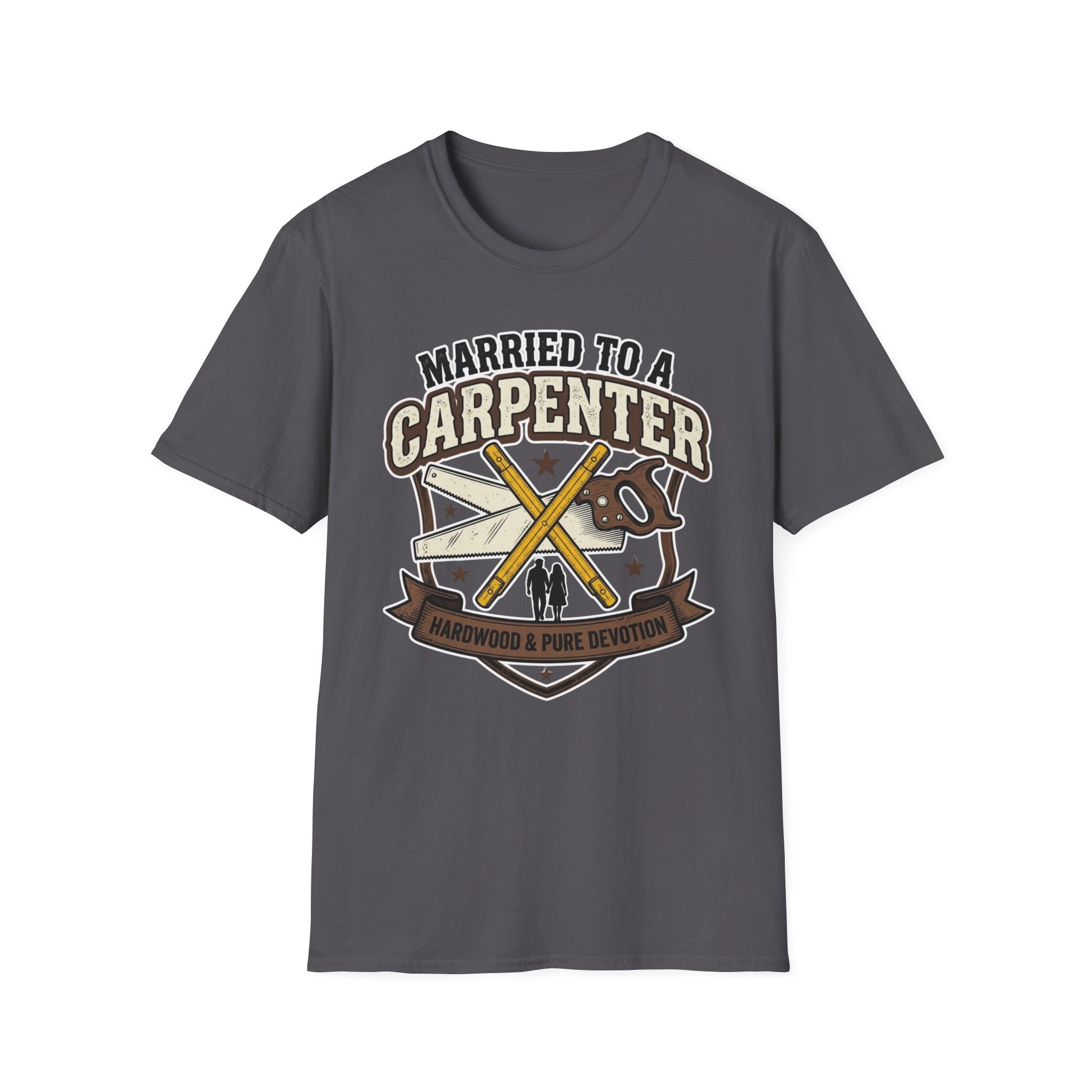 Married To A Carpenter Hardwood And Pure Devotion T-Shirt