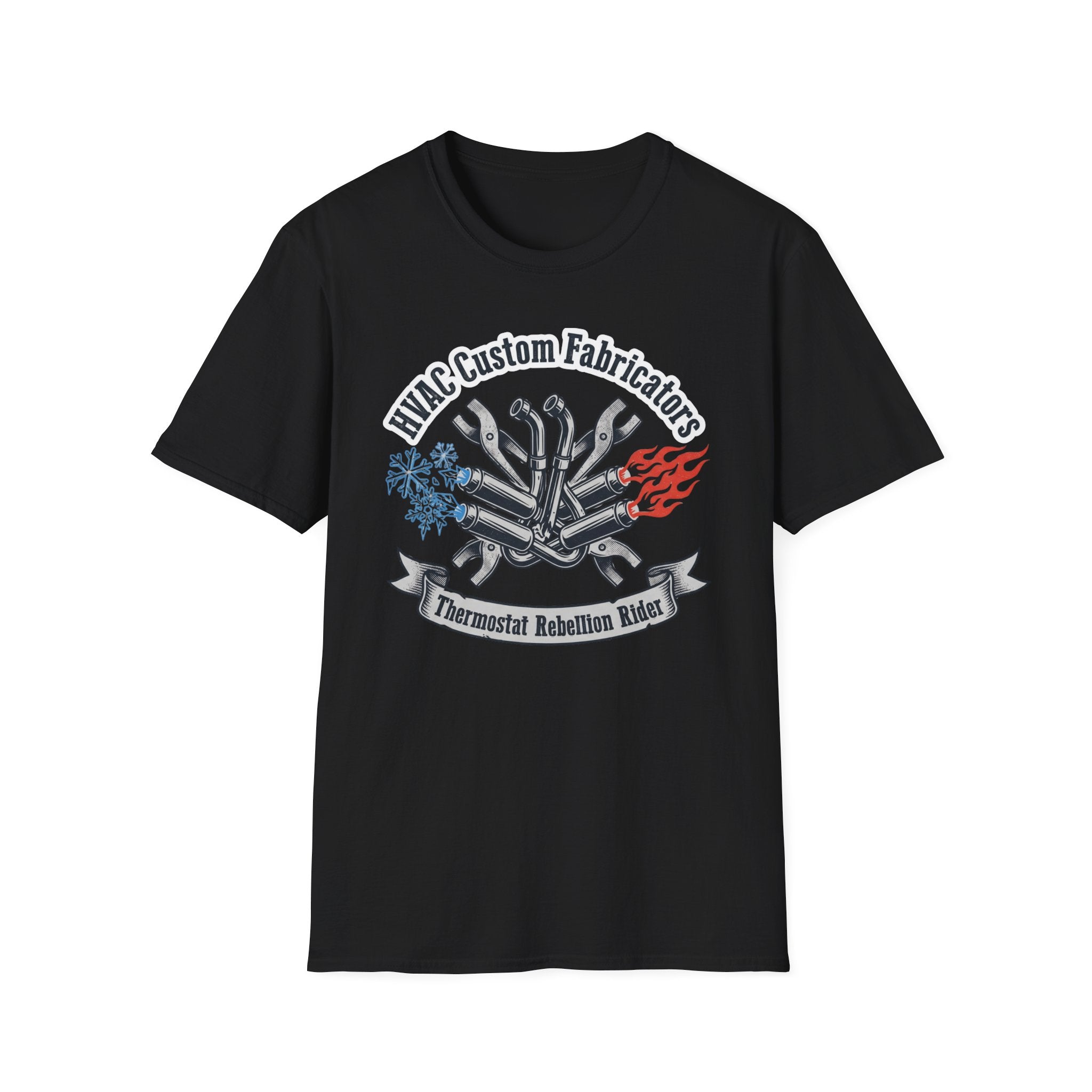 HVAC Custom Fabricators Thermostat Rebellion Rider T-Shirt