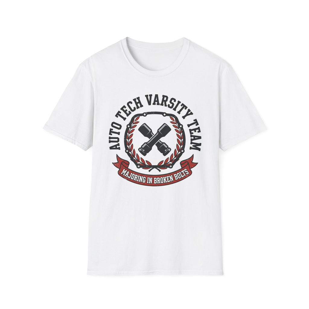 Auto Tech Varsity Team Majoring In Broken Bolts T-Shirt