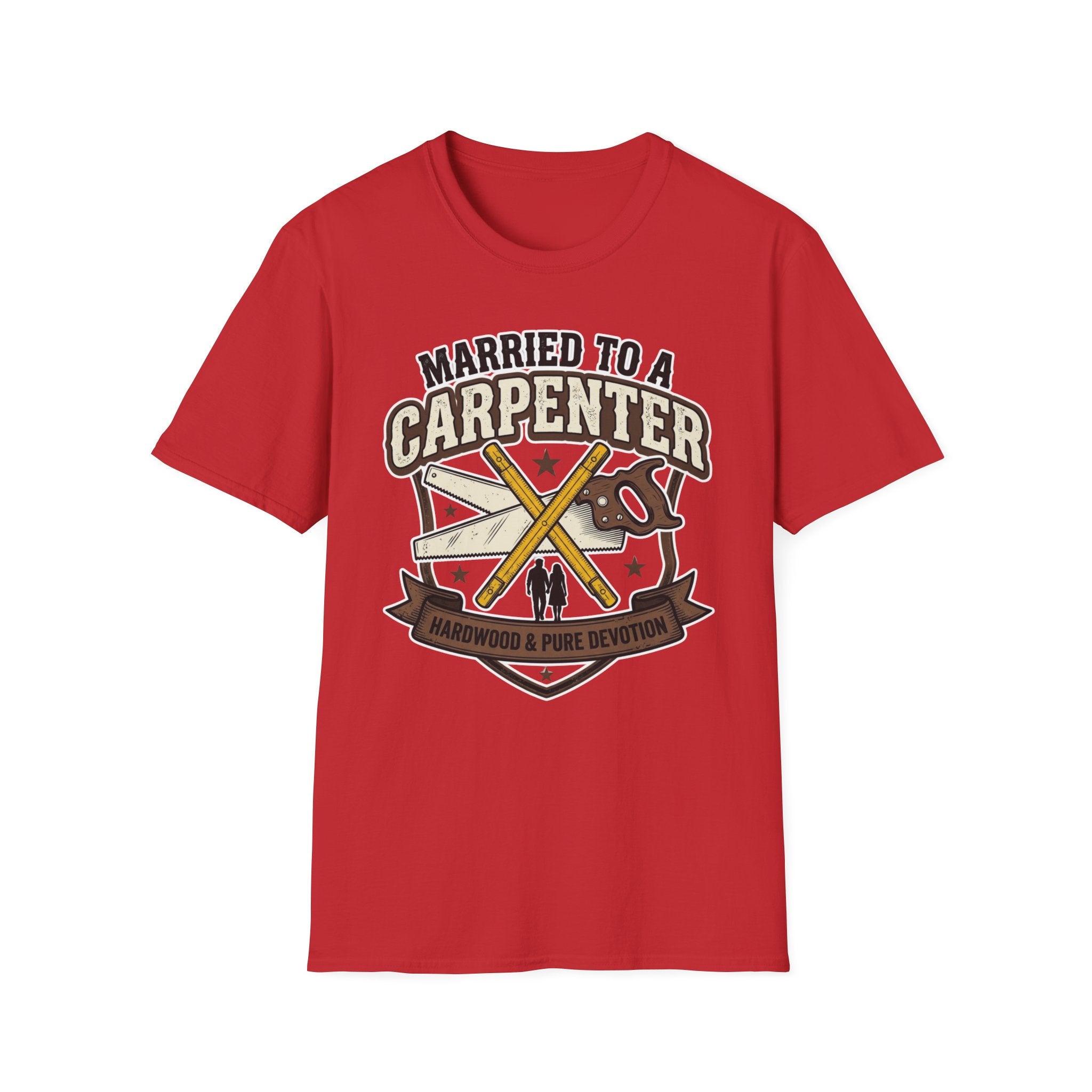 Married To A Carpenter Hardwood And Pure Devotion T-Shirt