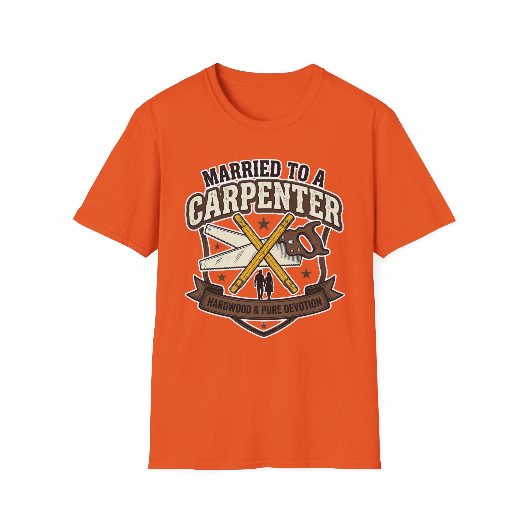 Married To A Carpenter Hardwood And Pure Devotion T-Shirt