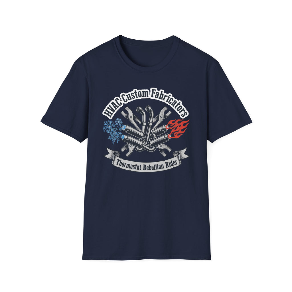 HVAC Custom Fabricators Thermostat Rebellion Rider T-Shirt