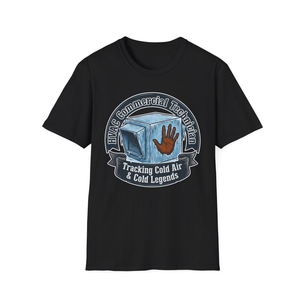 HVAC Commercial Technician Tracking Cold Air & Cold Legends T-Shirt