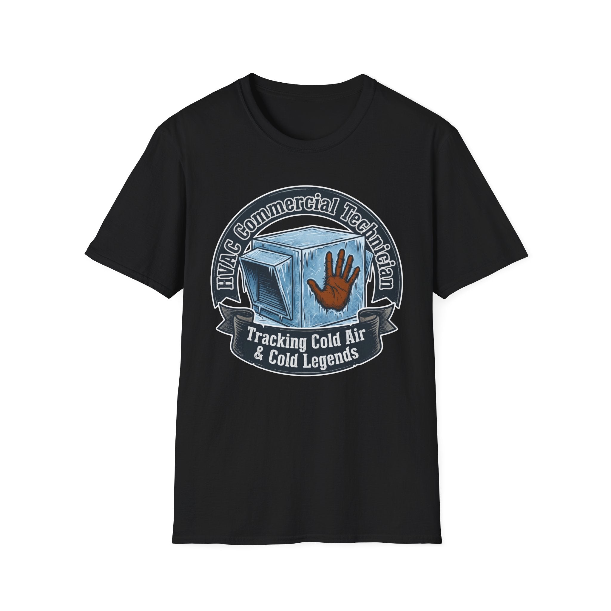 HVAC Commercial Technician Tracking Cold Air & Cold Legends T-Shirt
