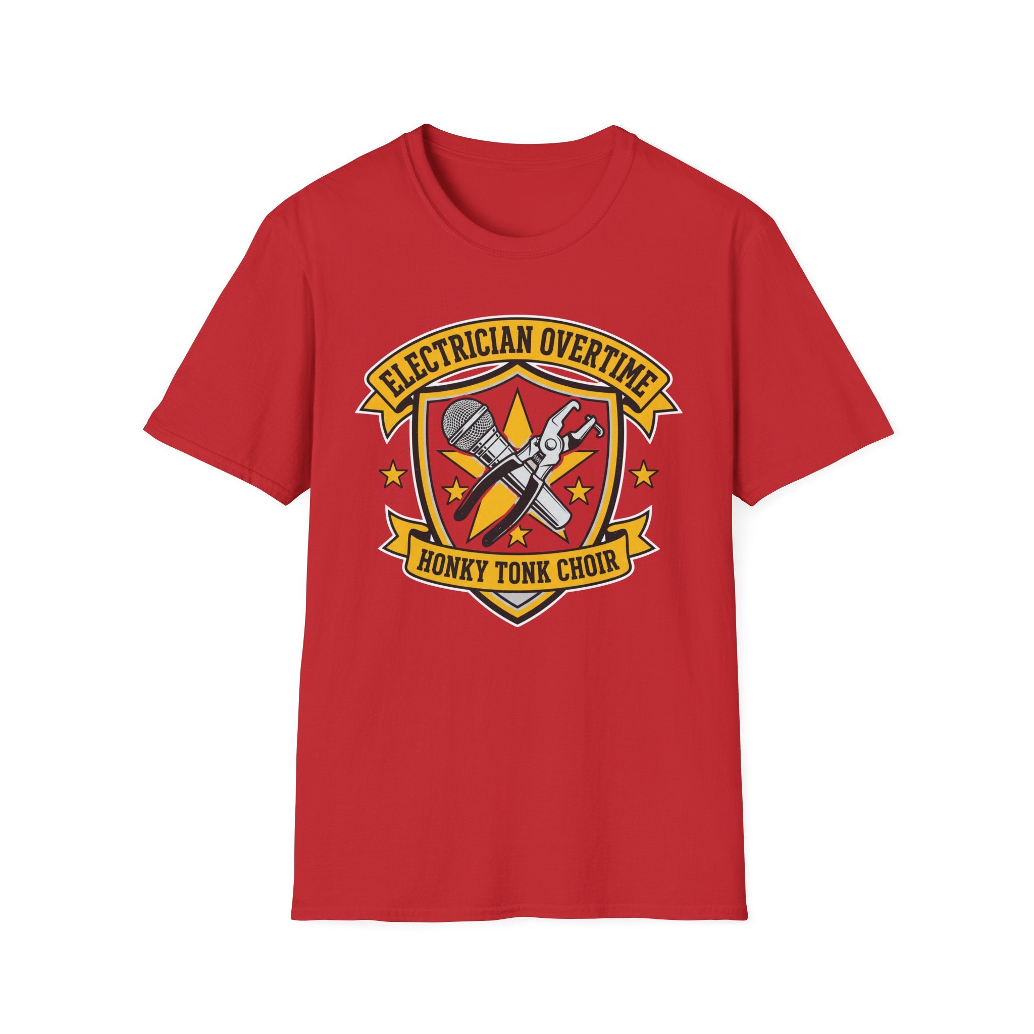 Electrician Overtime Honky Tonk Choir T-Shirt