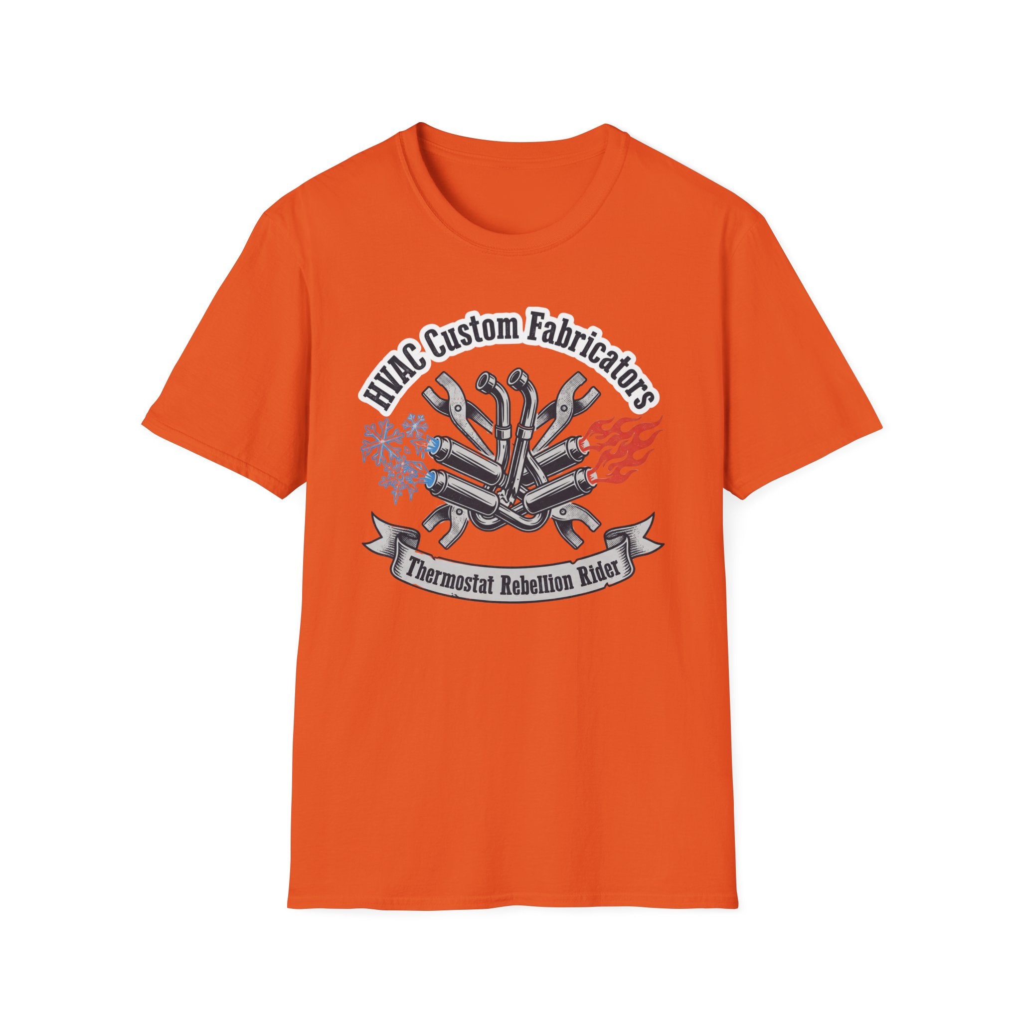 HVAC Custom Fabricators Thermostat Rebellion Rider T-Shirt
