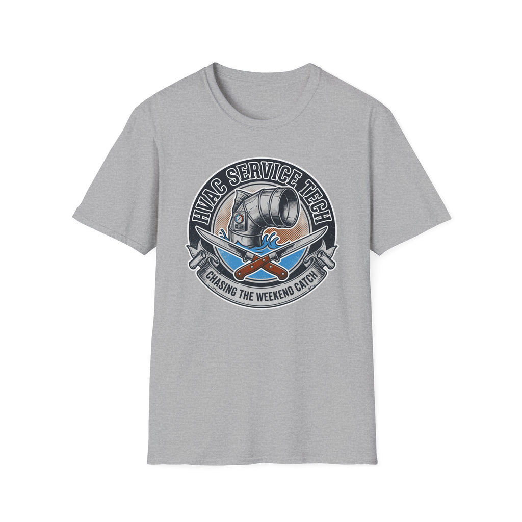 HVAC Service Tech Chasing The Weekend Catch T-Shirt