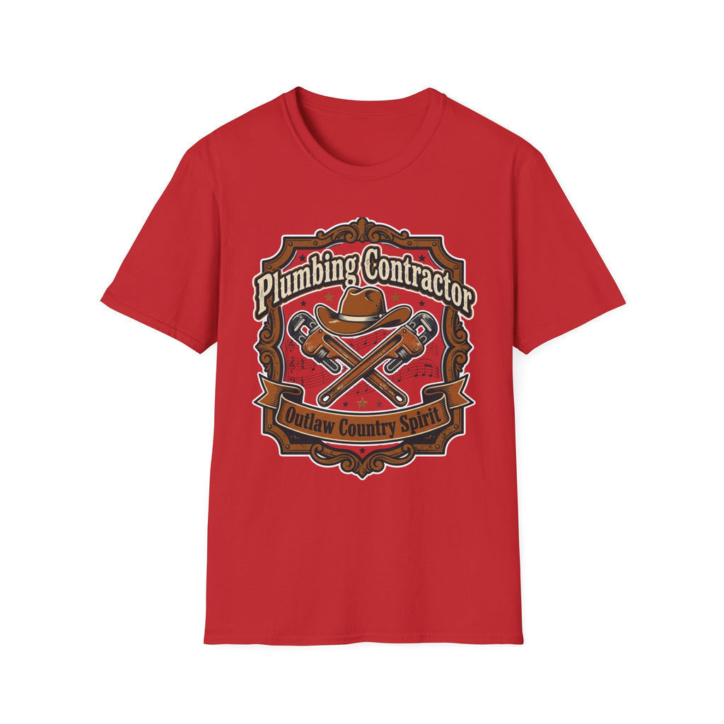 Plumber Contractor Outlaw Country Spirit T-Shirt