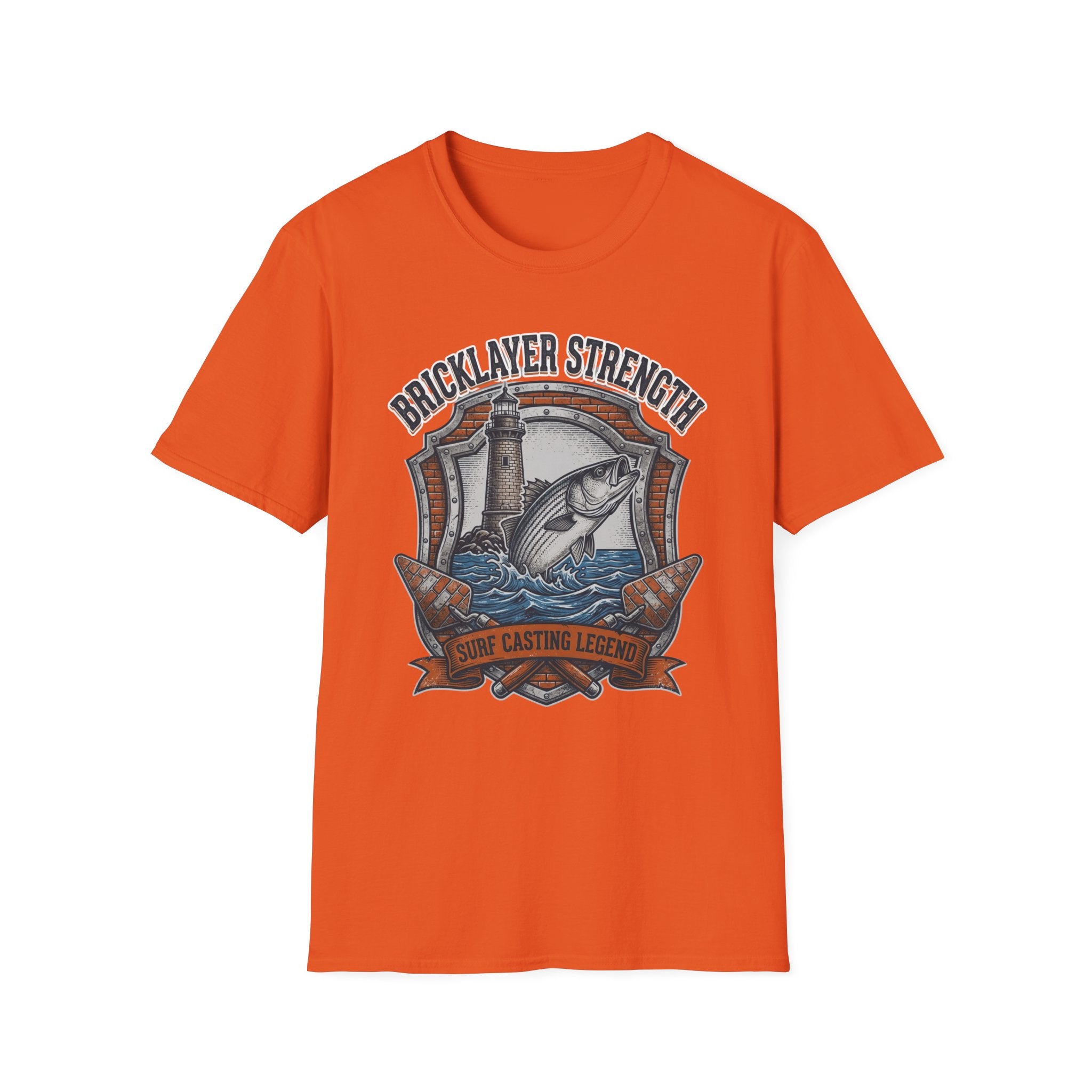 Bricklayer Strength Surf Casting Legend  T-Shirt