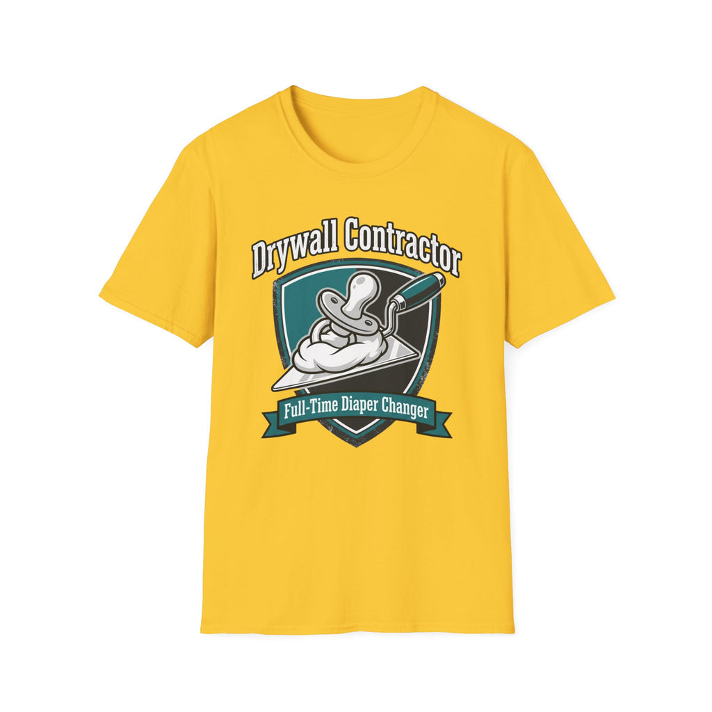 Drywall Contractor Full-Time Diaper Changer T-Shirt