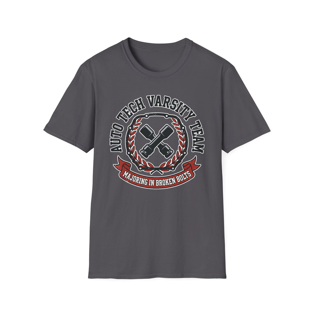 Auto Tech Varsity Team Majoring In Broken Bolts T-Shirt