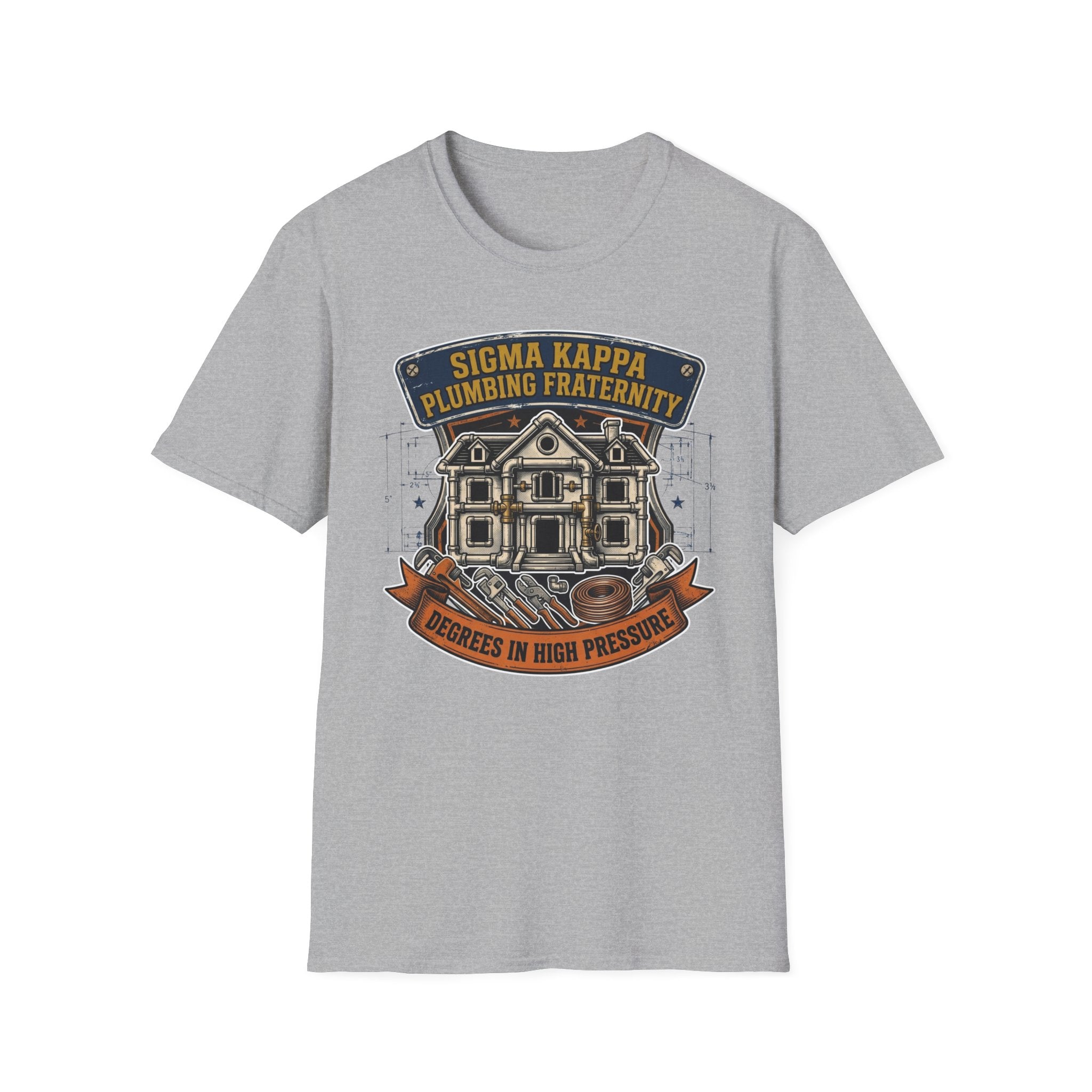 Sigma Kappa Plumbing Fraternity Degrees In High Pressure T-Shirt