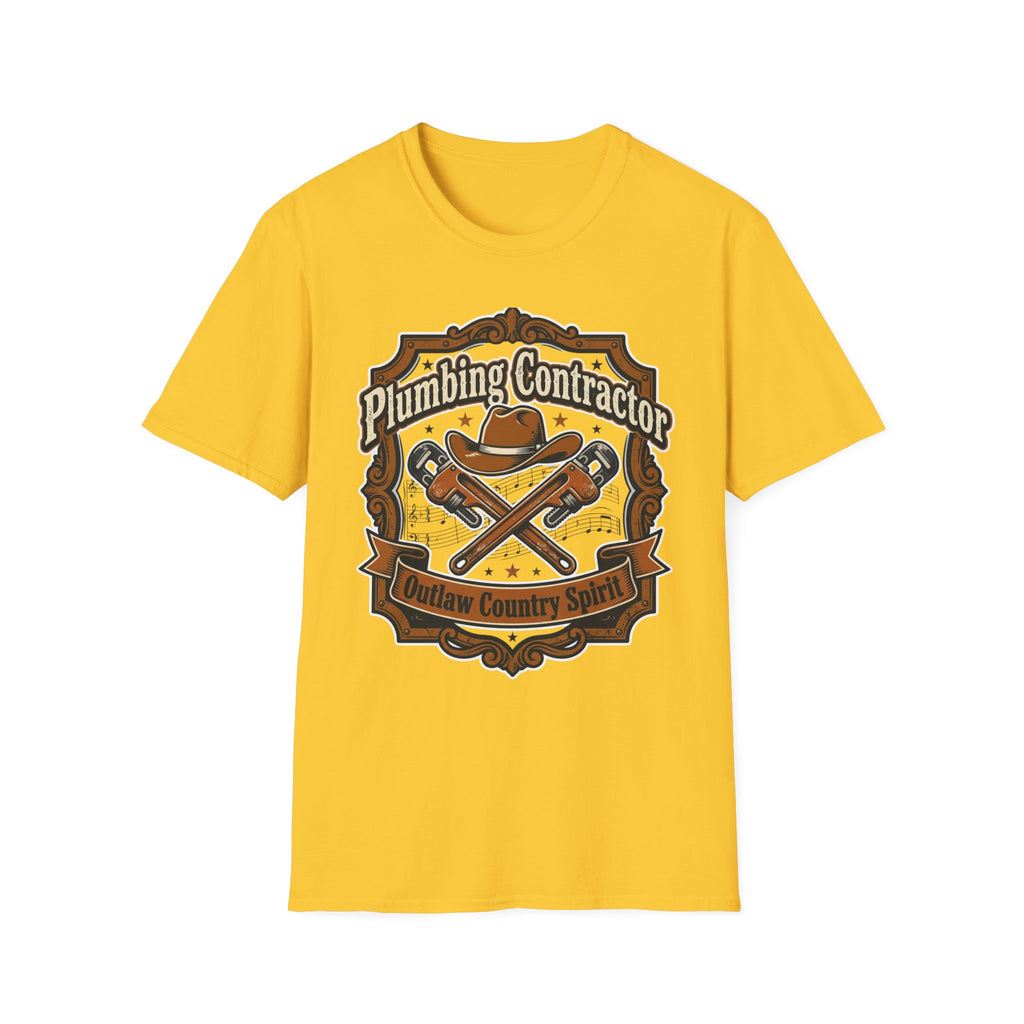 Plumber Contractor Outlaw Country Spirit T-Shirt