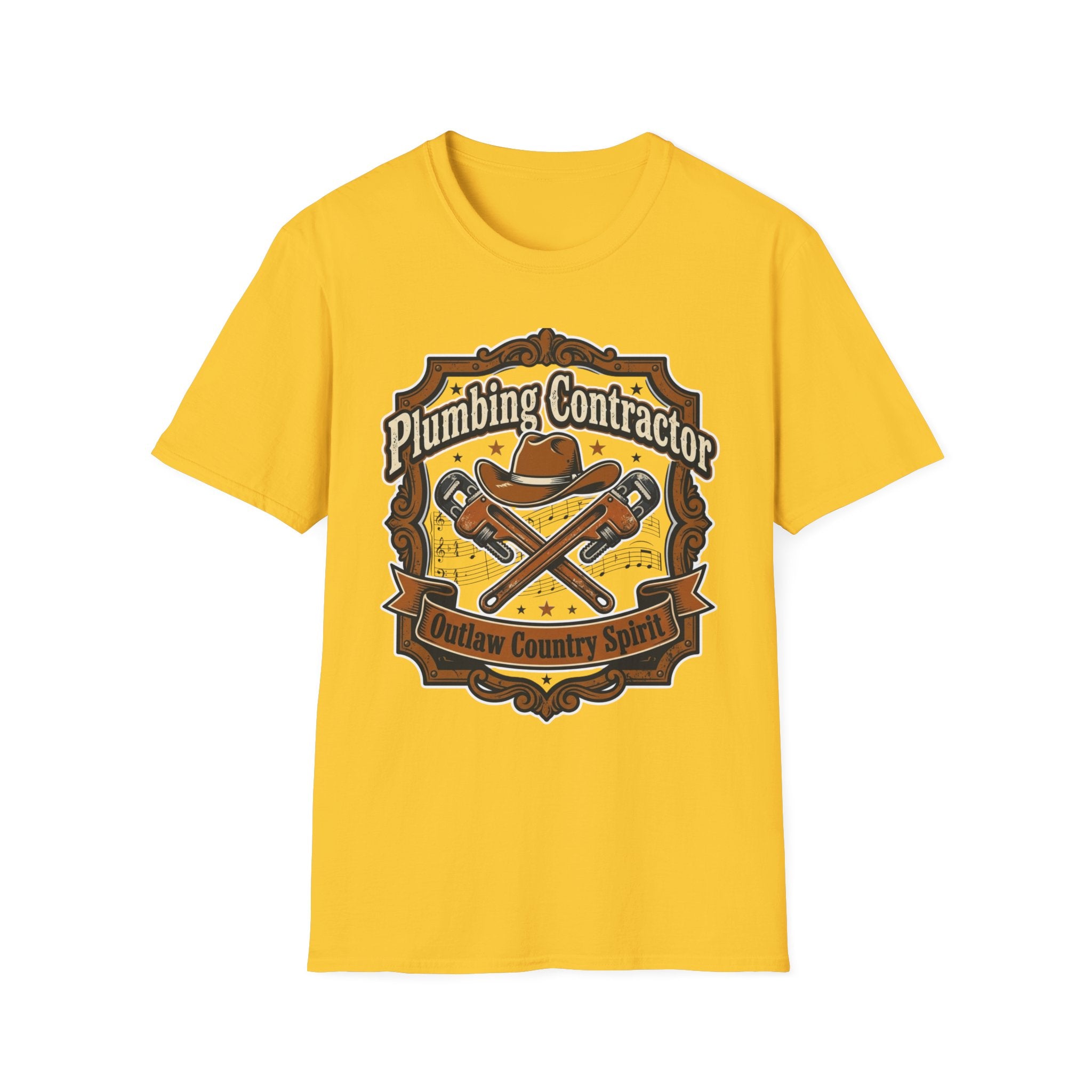 Plumber Contractor Outlaw Country Spirit T-Shirt