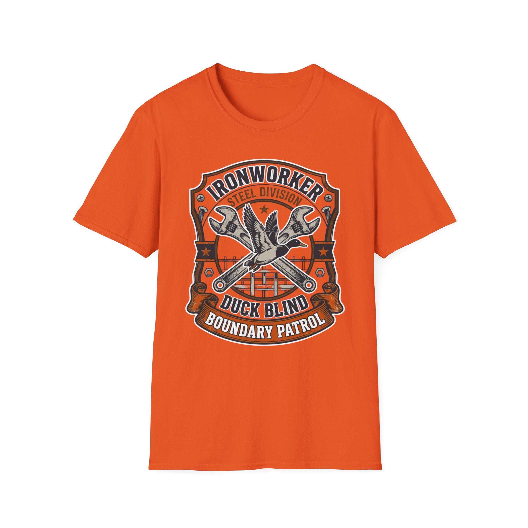 Ironworker Steel Division Duck Blind Boundary Patrol T-Shirt