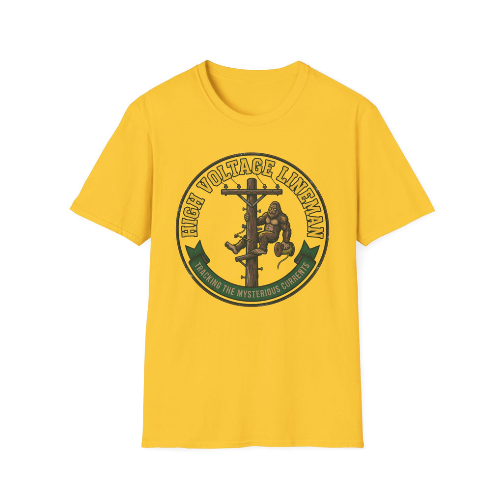 High Voltage Lineman Tracking The Mysterious Currents T-Shirt