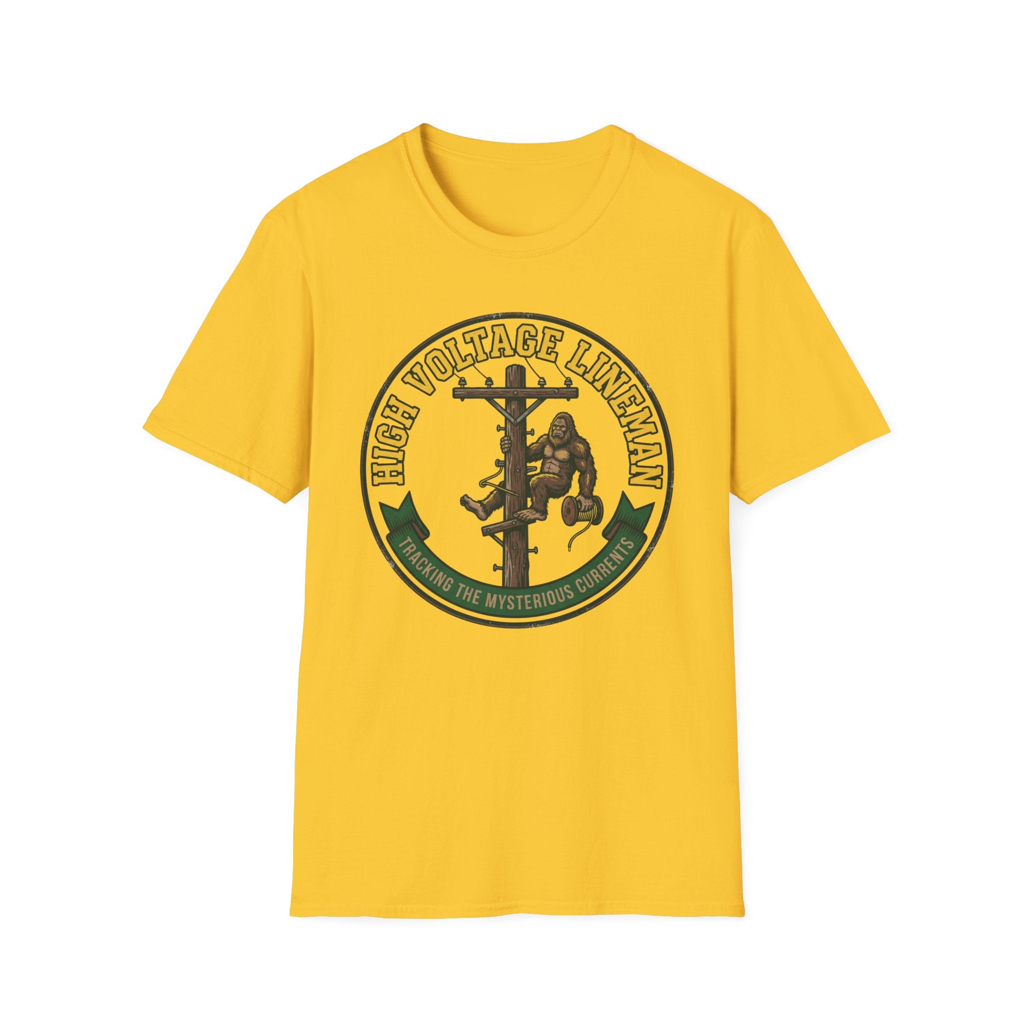 High Voltage Lineman Tracking The Mysterious Currents T-Shirt