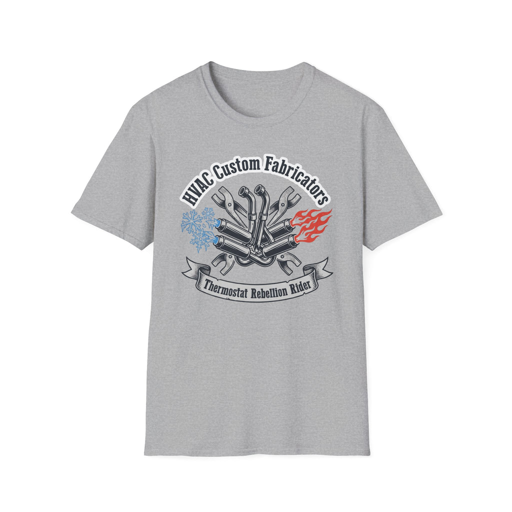 HVAC Custom Fabricators Thermostat Rebellion Rider T-Shirt