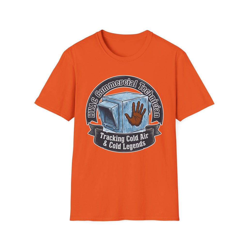 HVAC Commercial Technician Tracking Cold Air & Cold Legends T-Shirt
