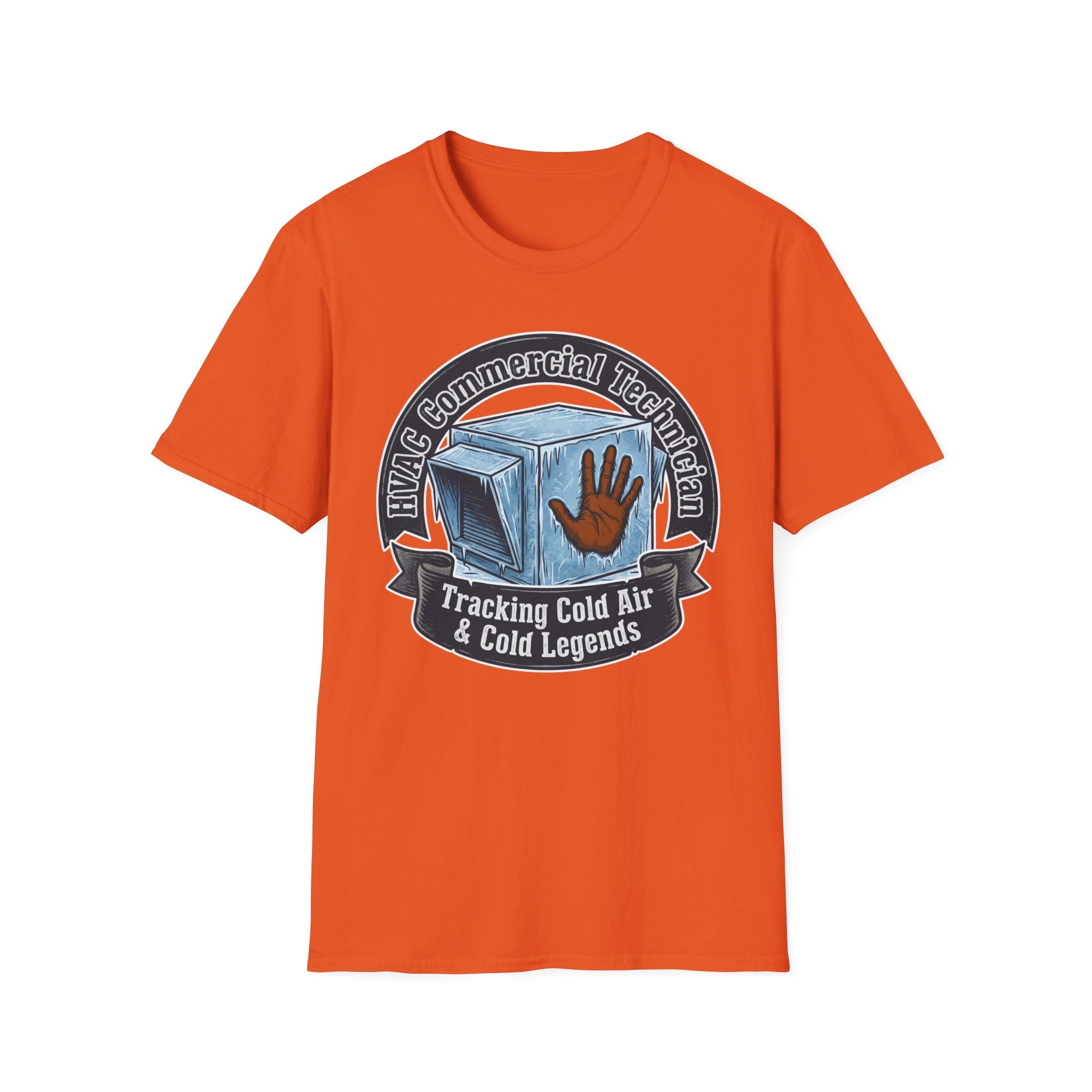 HVAC Commercial Technician Tracking Cold Air & Cold Legends T-Shirt