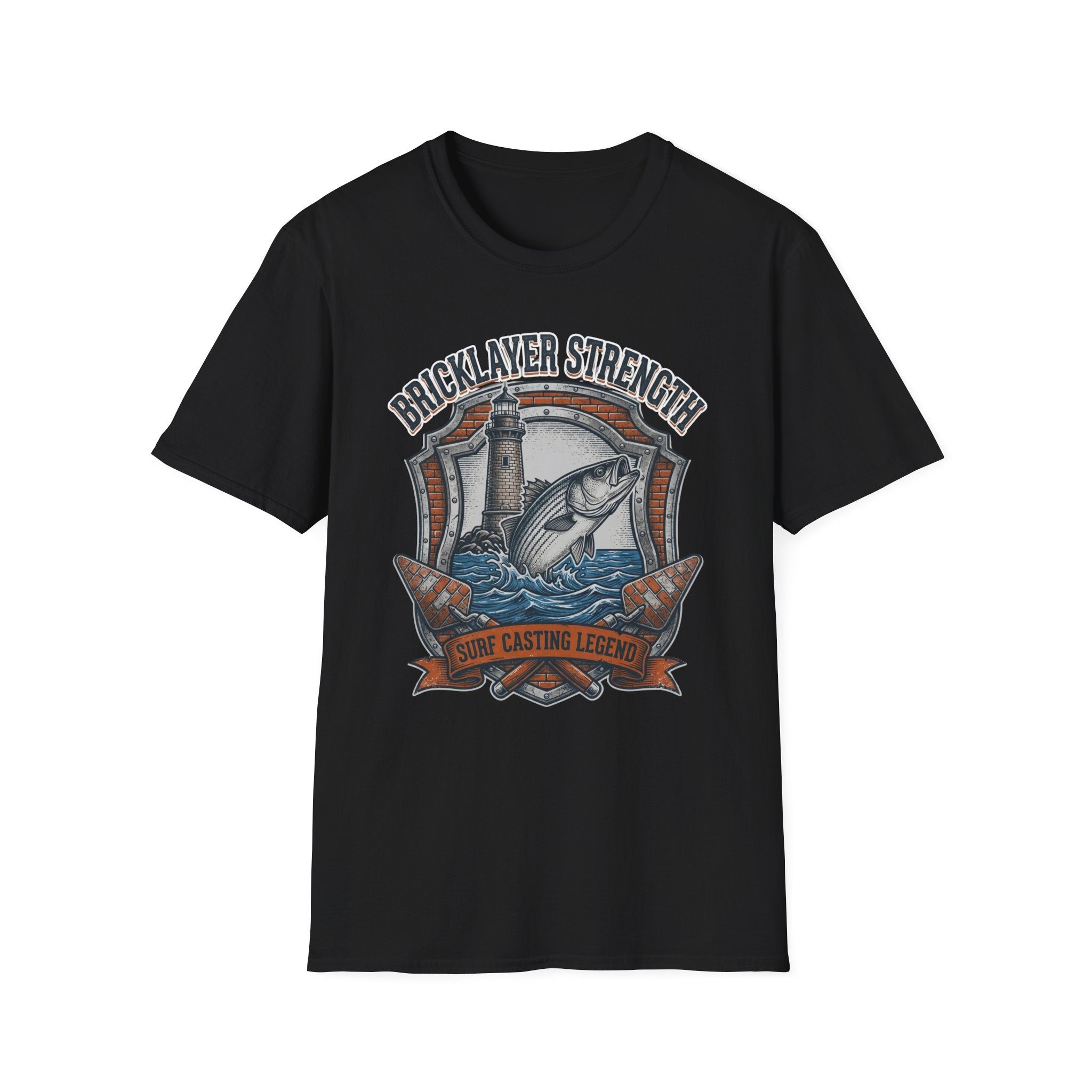 Bricklayer Strength Surf Casting Legend  T-Shirt