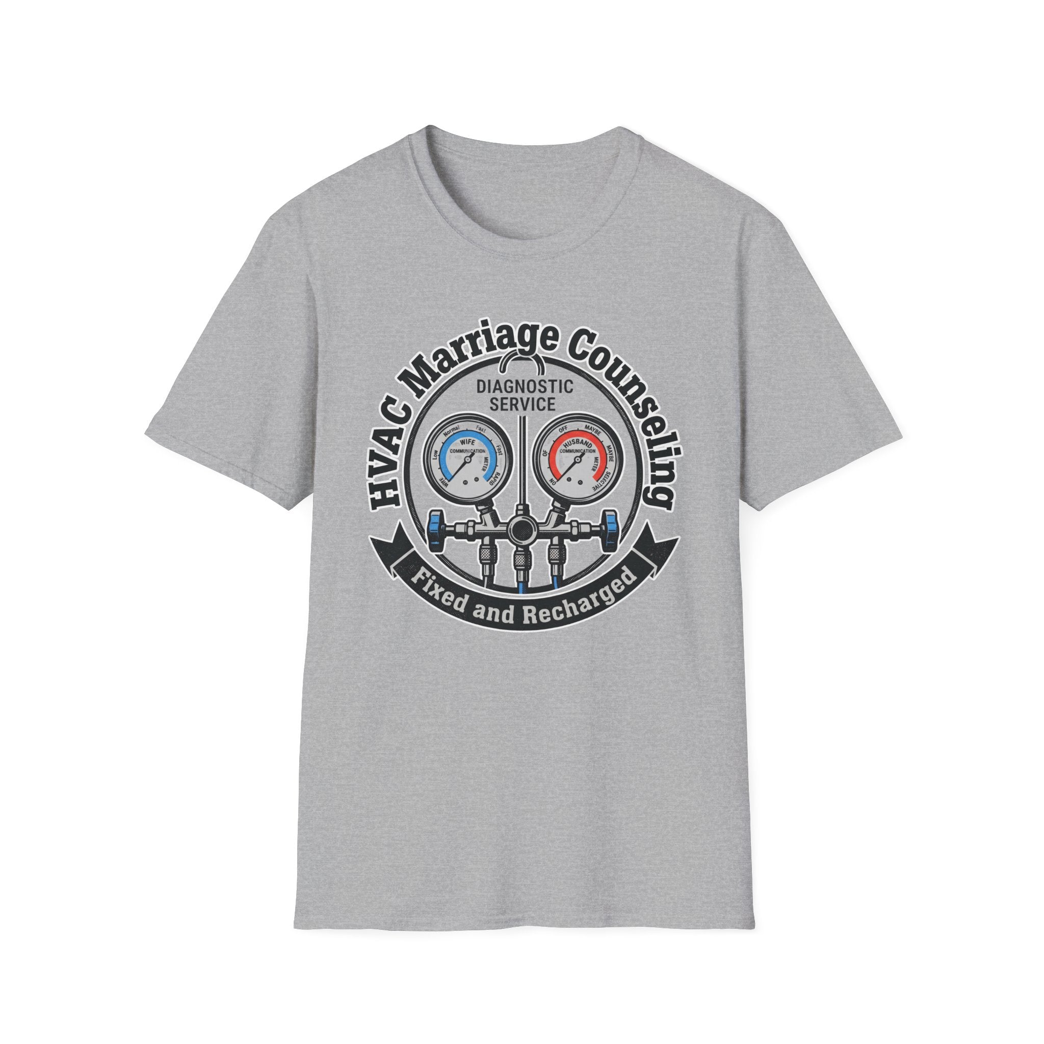 HVAC Marriage Counseling Fixed And Recharged T-Shirt