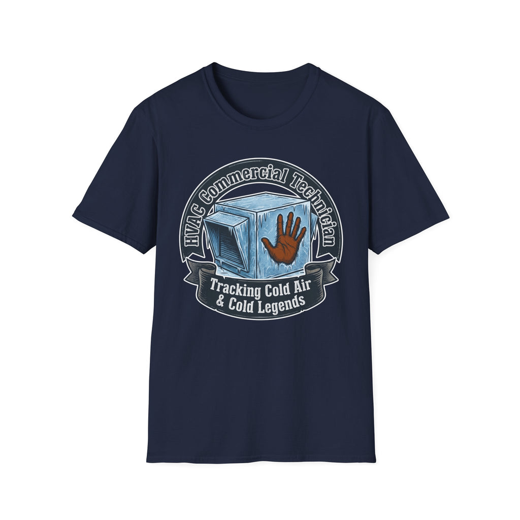 HVAC Commercial Technician Tracking Cold Air & Cold Legends T-Shirt