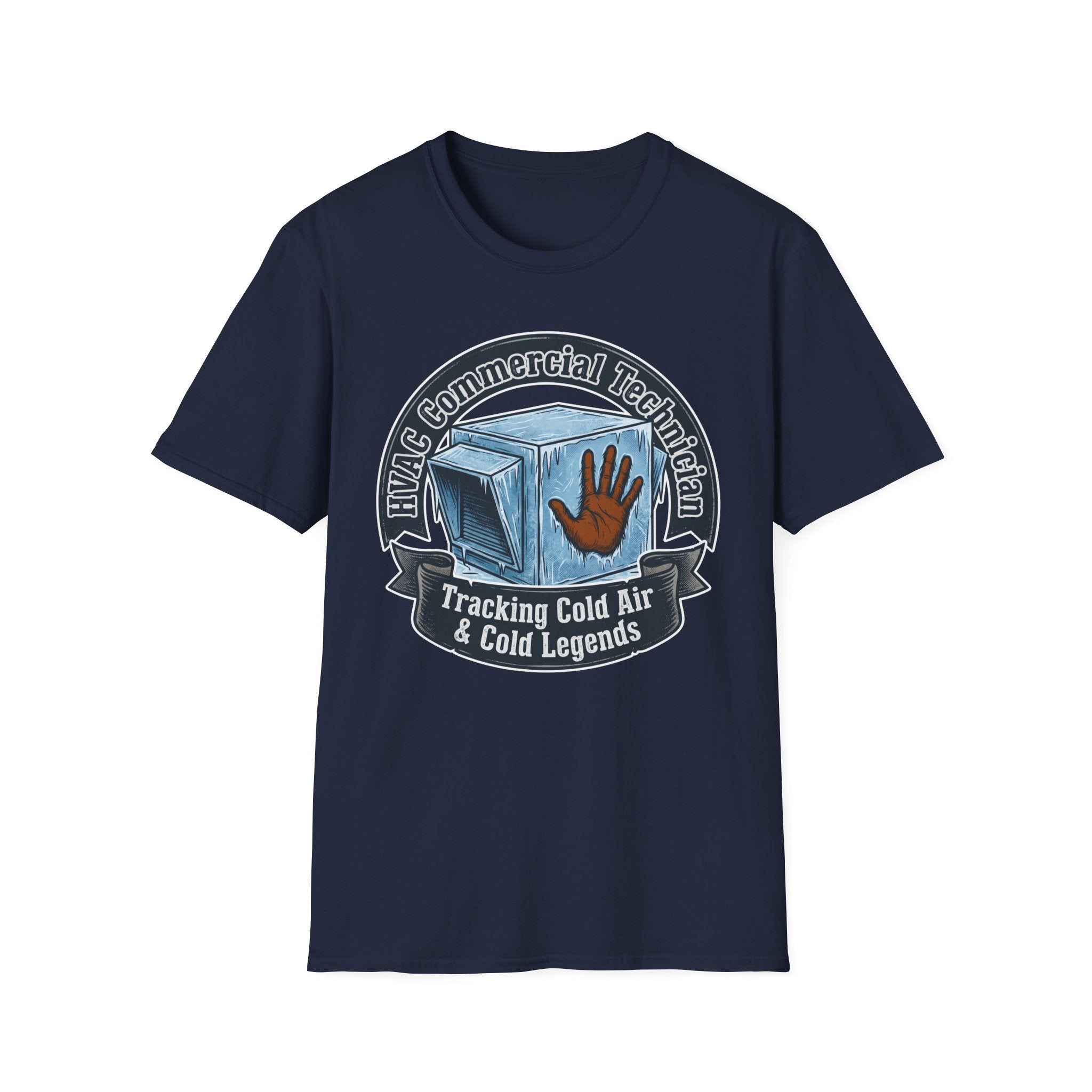 HVAC Commercial Technician Tracking Cold Air & Cold Legends T-Shirt