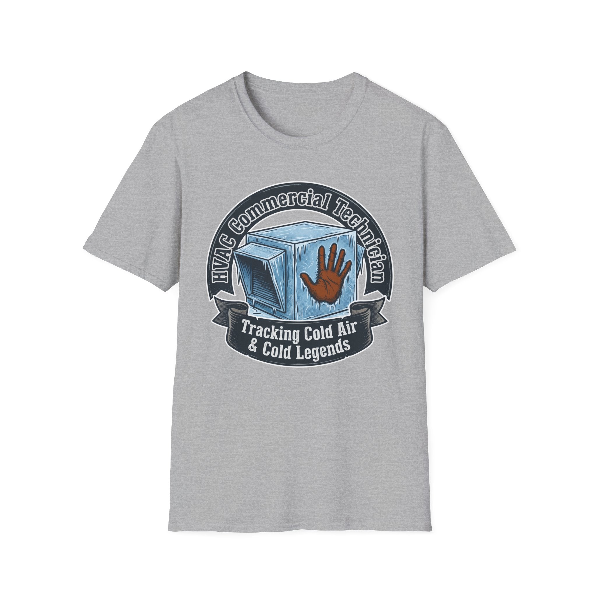 HVAC Commercial Technician Tracking Cold Air & Cold Legends T-Shirt