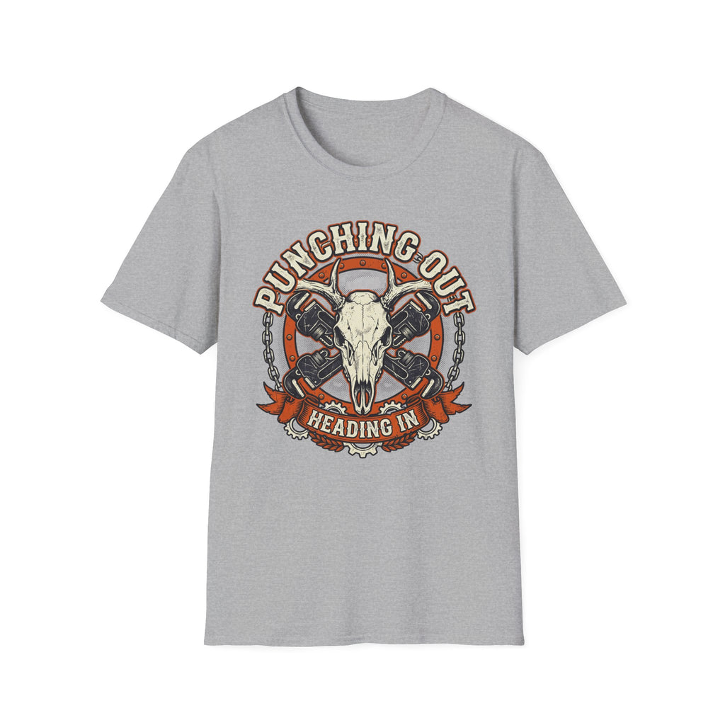 Punching Out Heading In T-Shirt