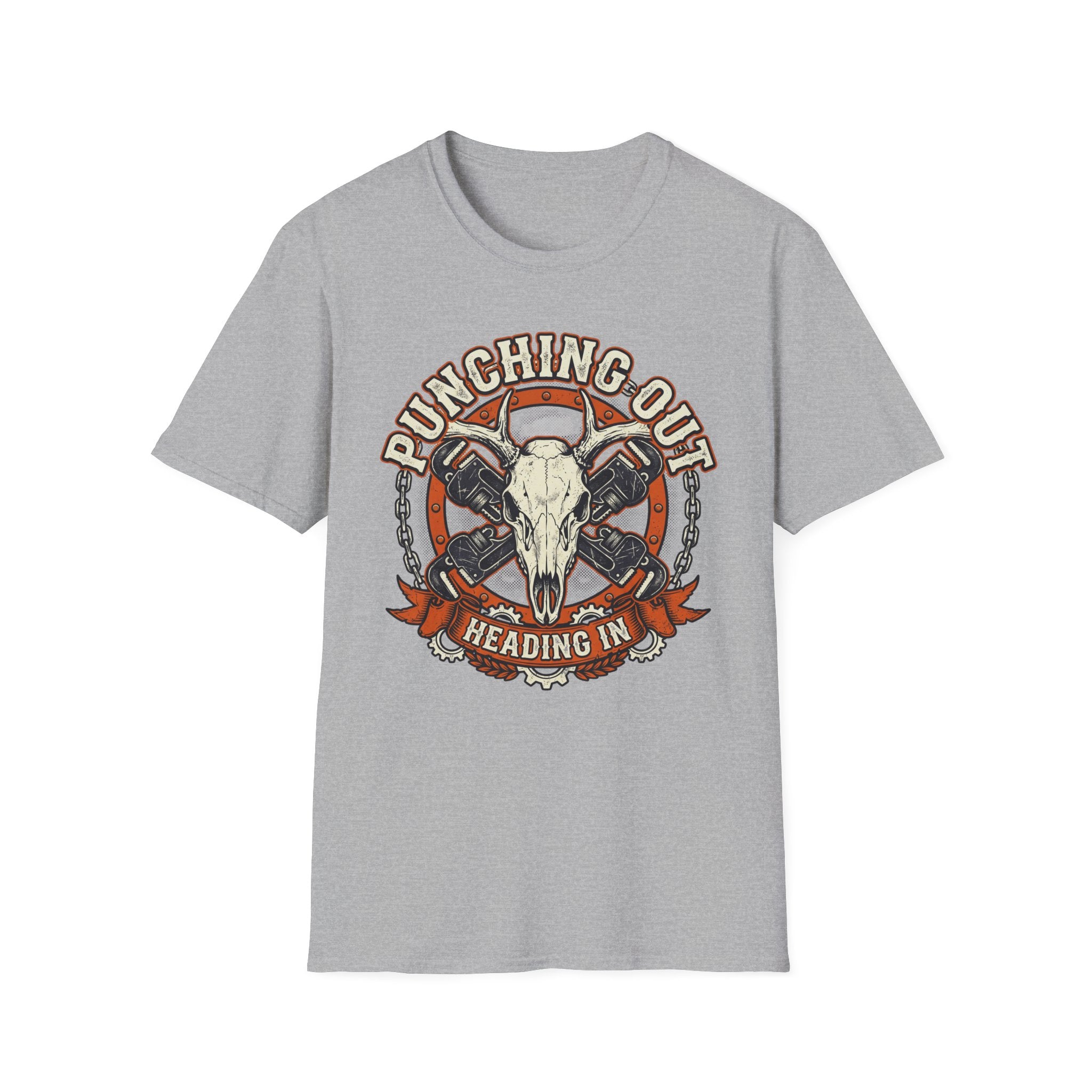 Punching Out Heading In T-Shirt