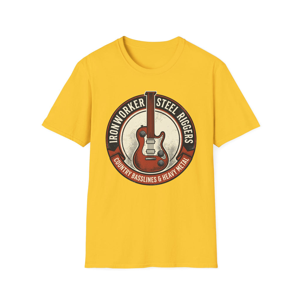 Ironworker Steel Riggers Country Basslines & Heavy Metal  T-Shirt