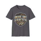 Grease, Grit & Gear Teeth Blue Collar Pride T-Shirt