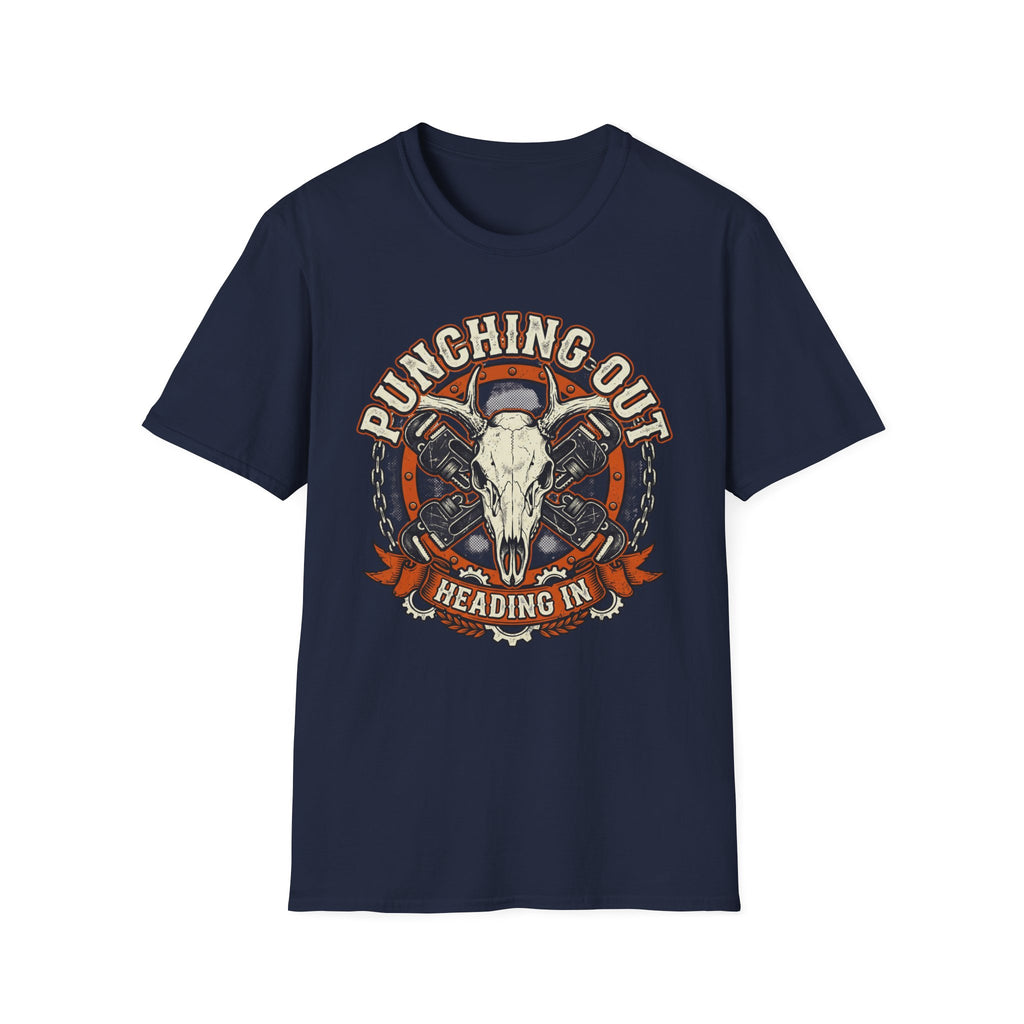 Punching Out Heading In T-Shirt