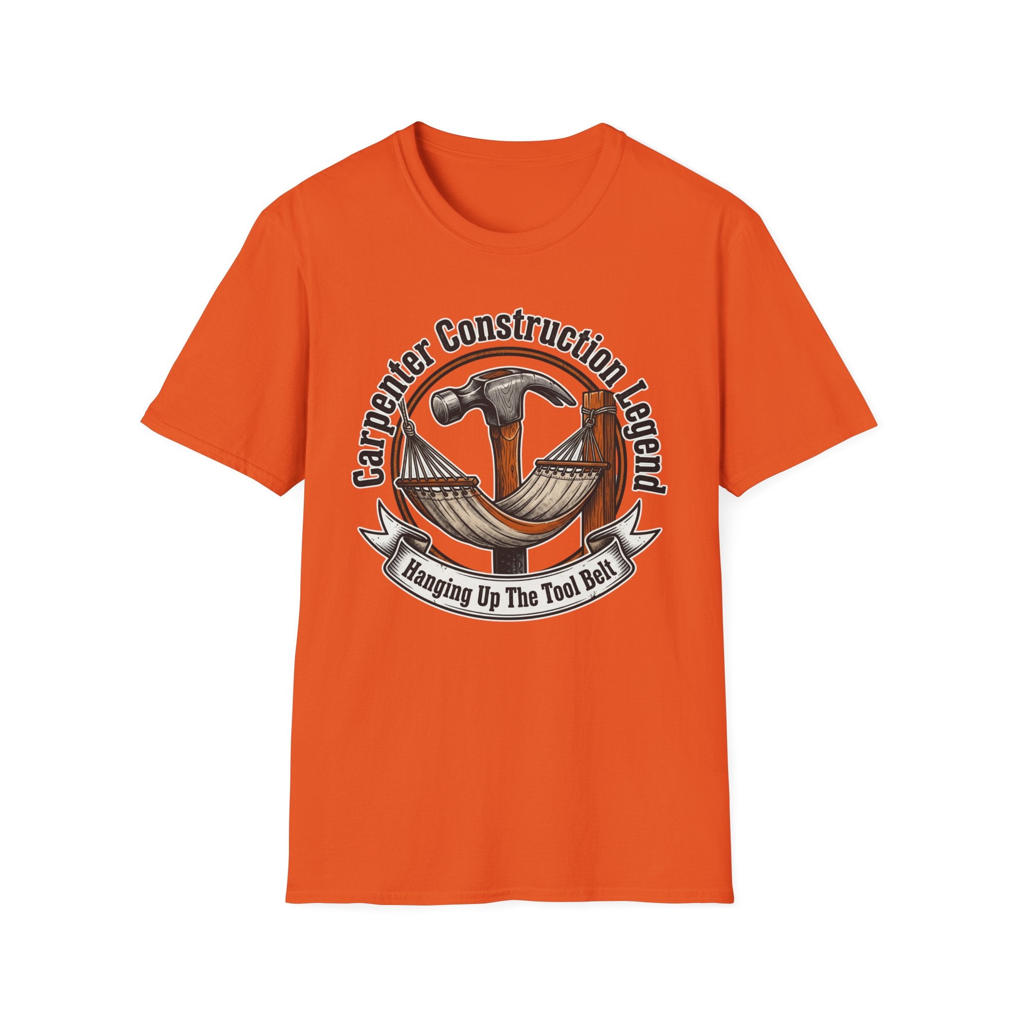 Carpenter Construction Legend Hanging Up The Tool Belt T-Shirt