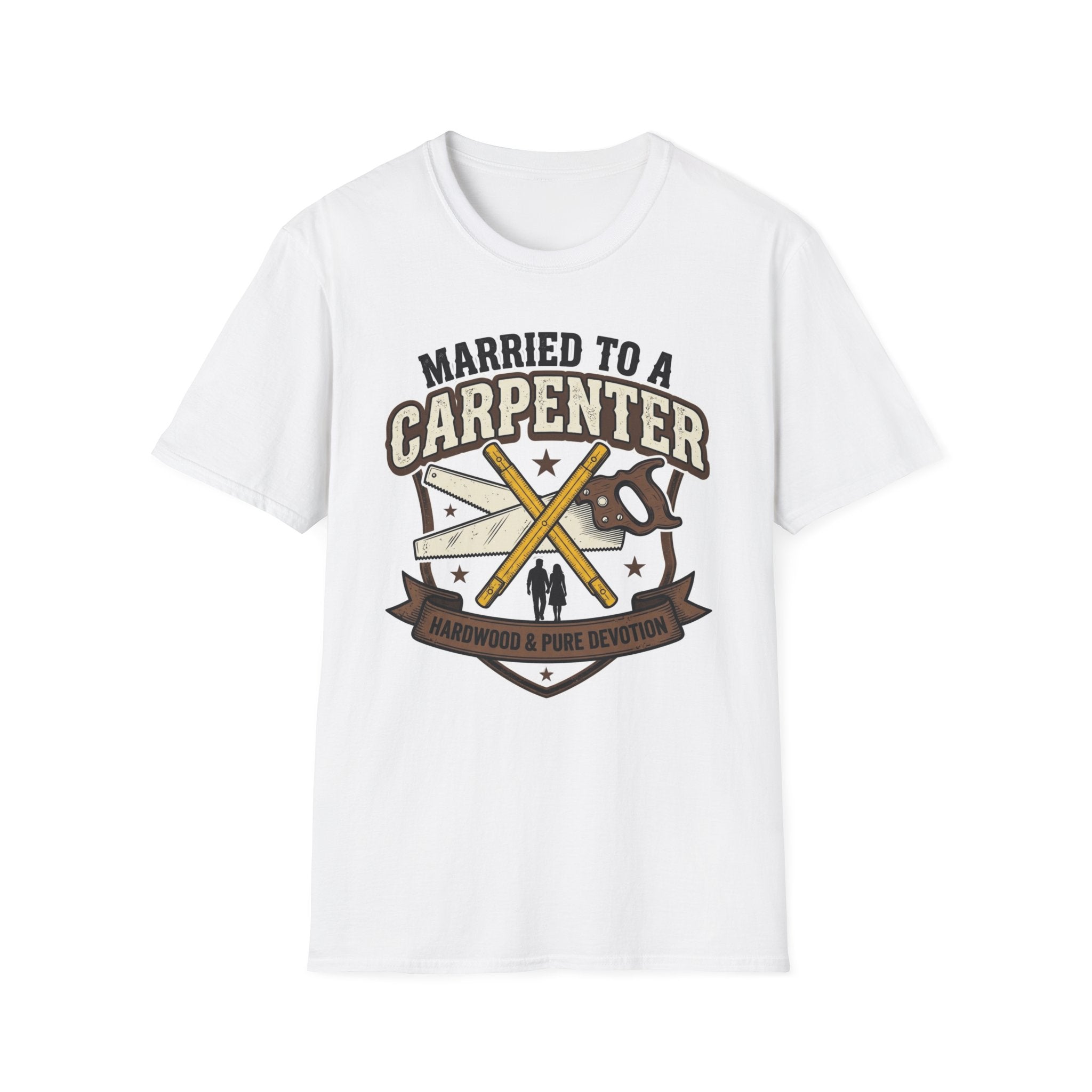 Married To A Carpenter Hardwood And Pure Devotion T-Shirt