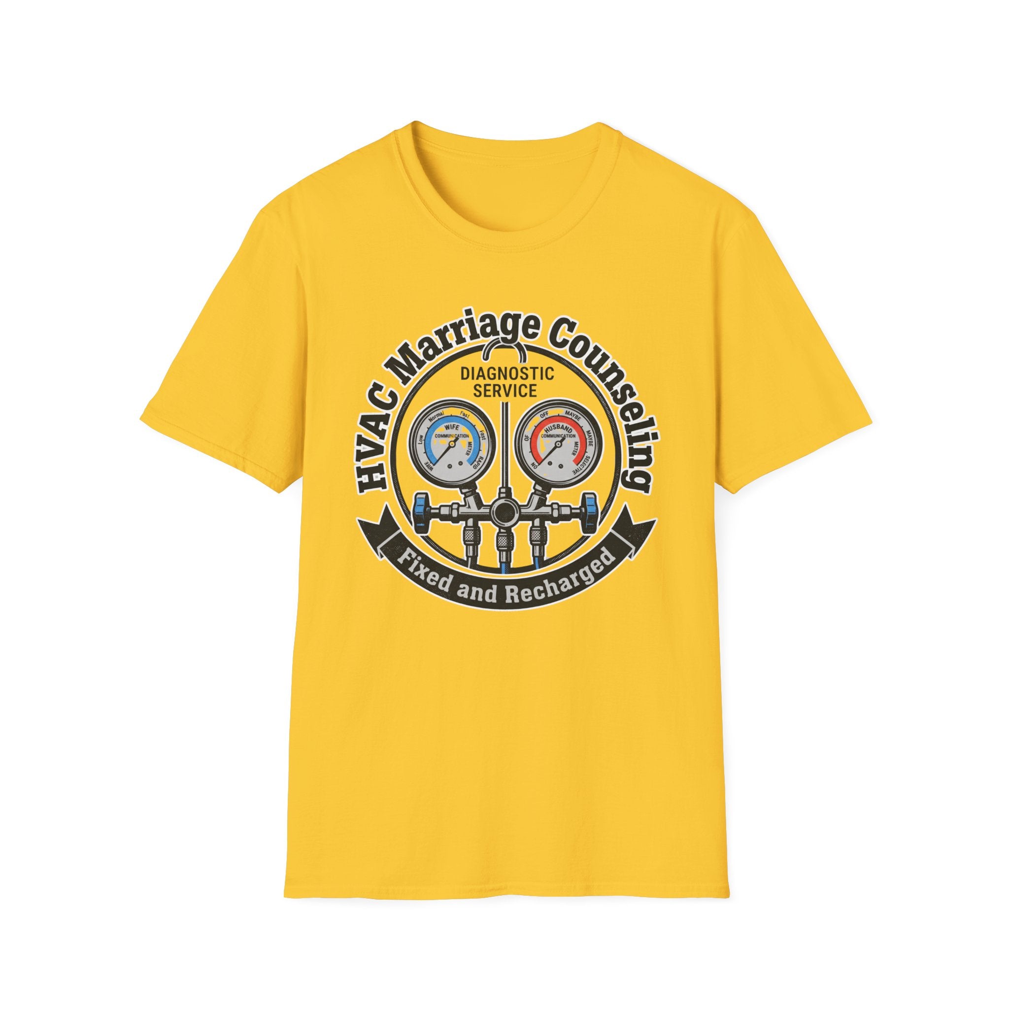 HVAC Marriage Counseling Fixed And Recharged T-Shirt