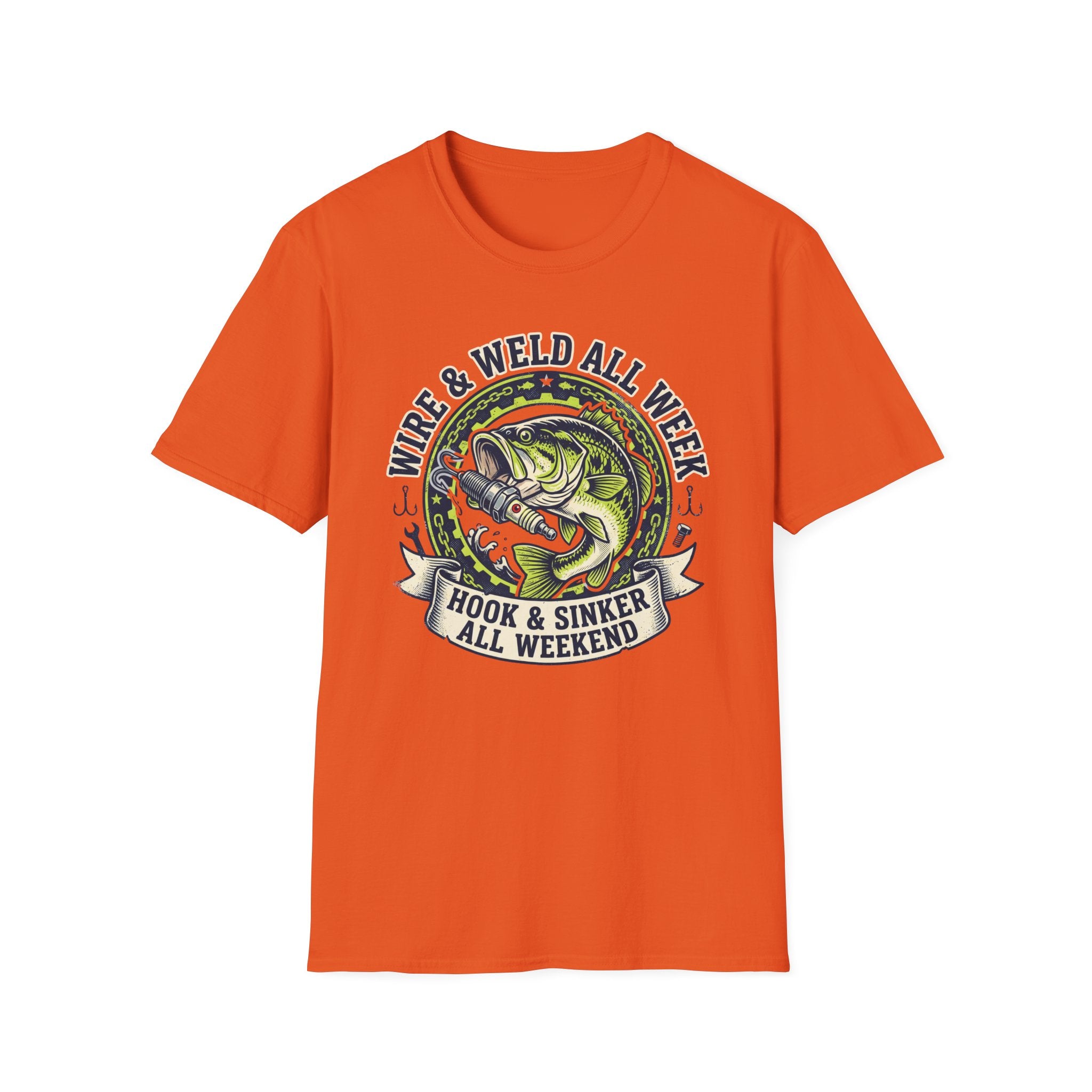 Wire & Weld All Week Hook & Sinker All Weekend T-Shirt