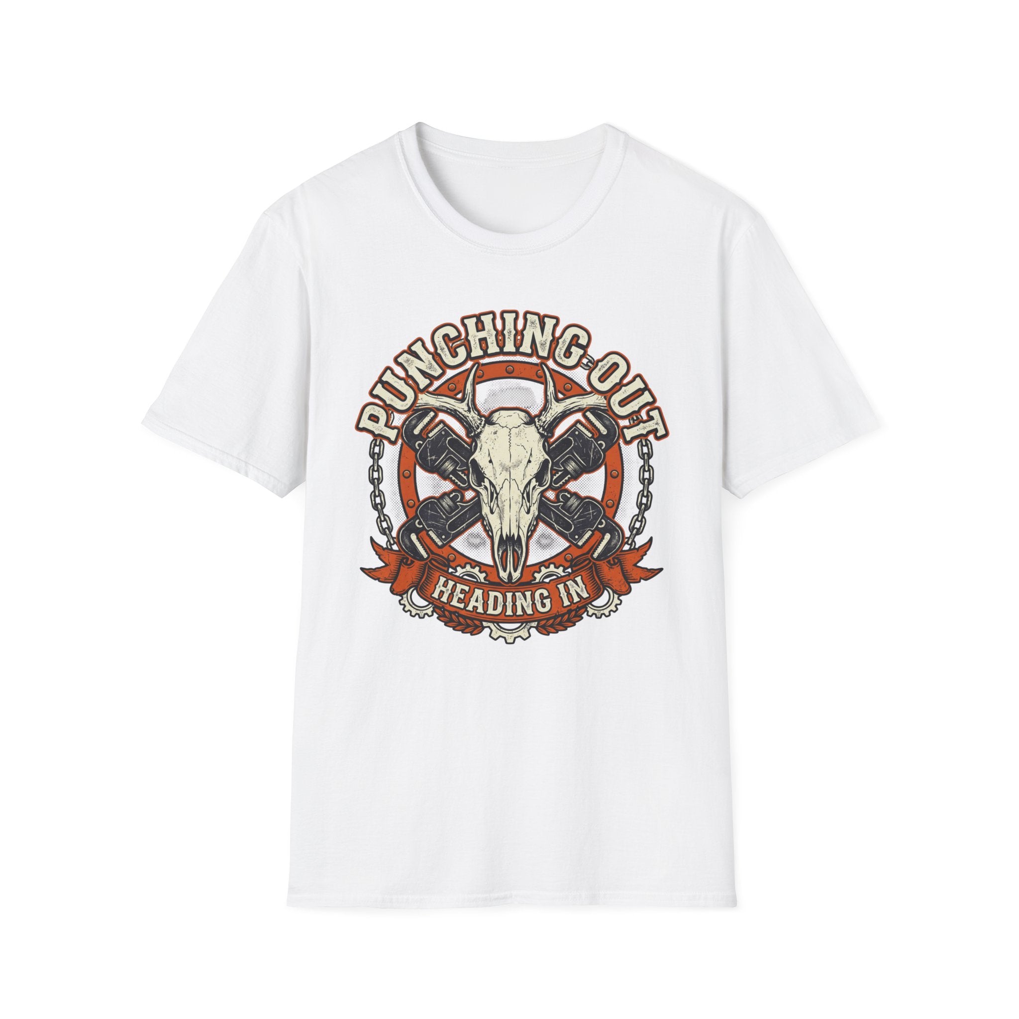 Punching Out Heading In T-Shirt