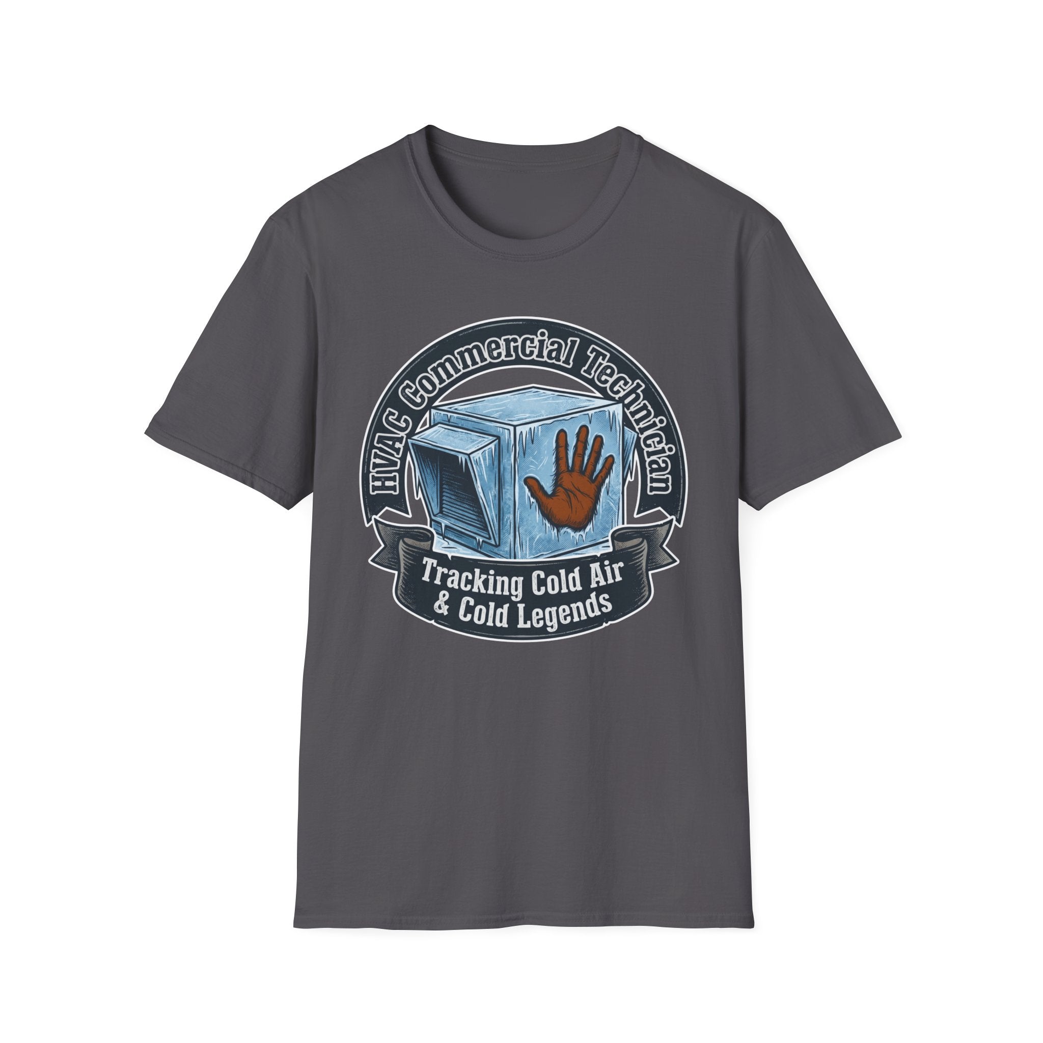 HVAC Commercial Technician Tracking Cold Air & Cold Legends T-Shirt